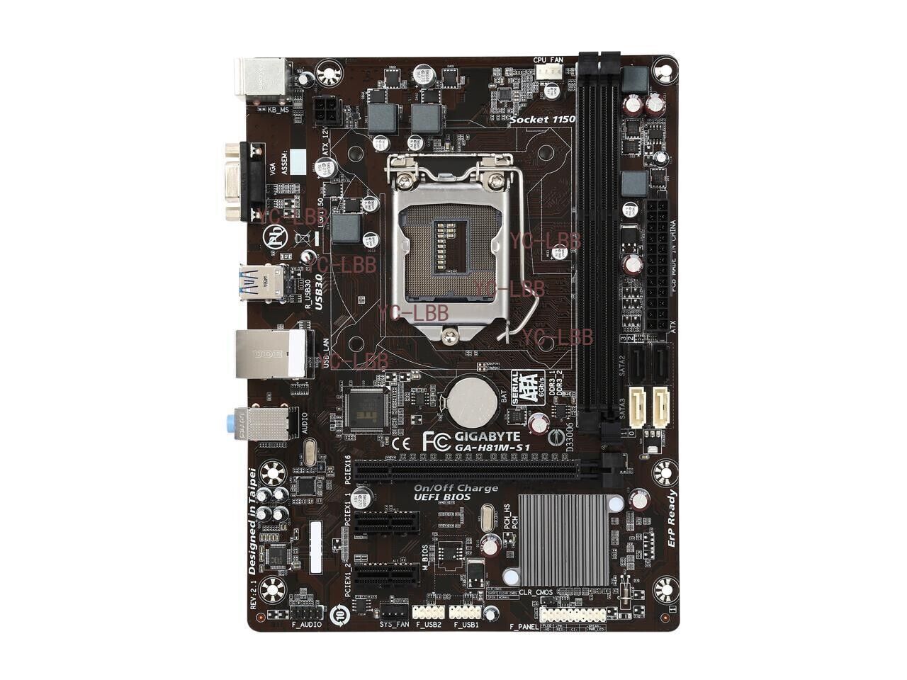 GIGABYTE GA-H81M-S1 LGA 1150 Intel H81 DDR3 Micro ATX Intel Motherboard