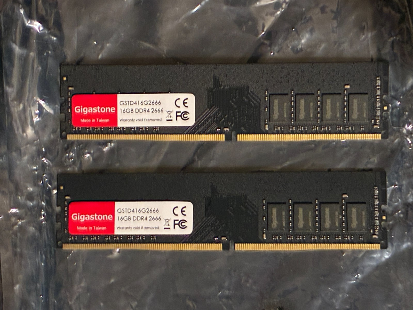 2 X 16GB PCS GIGASTONE FOR TOTAL OF 32GB DDR42666 UDIMM 288Pin GSTD416 G2U