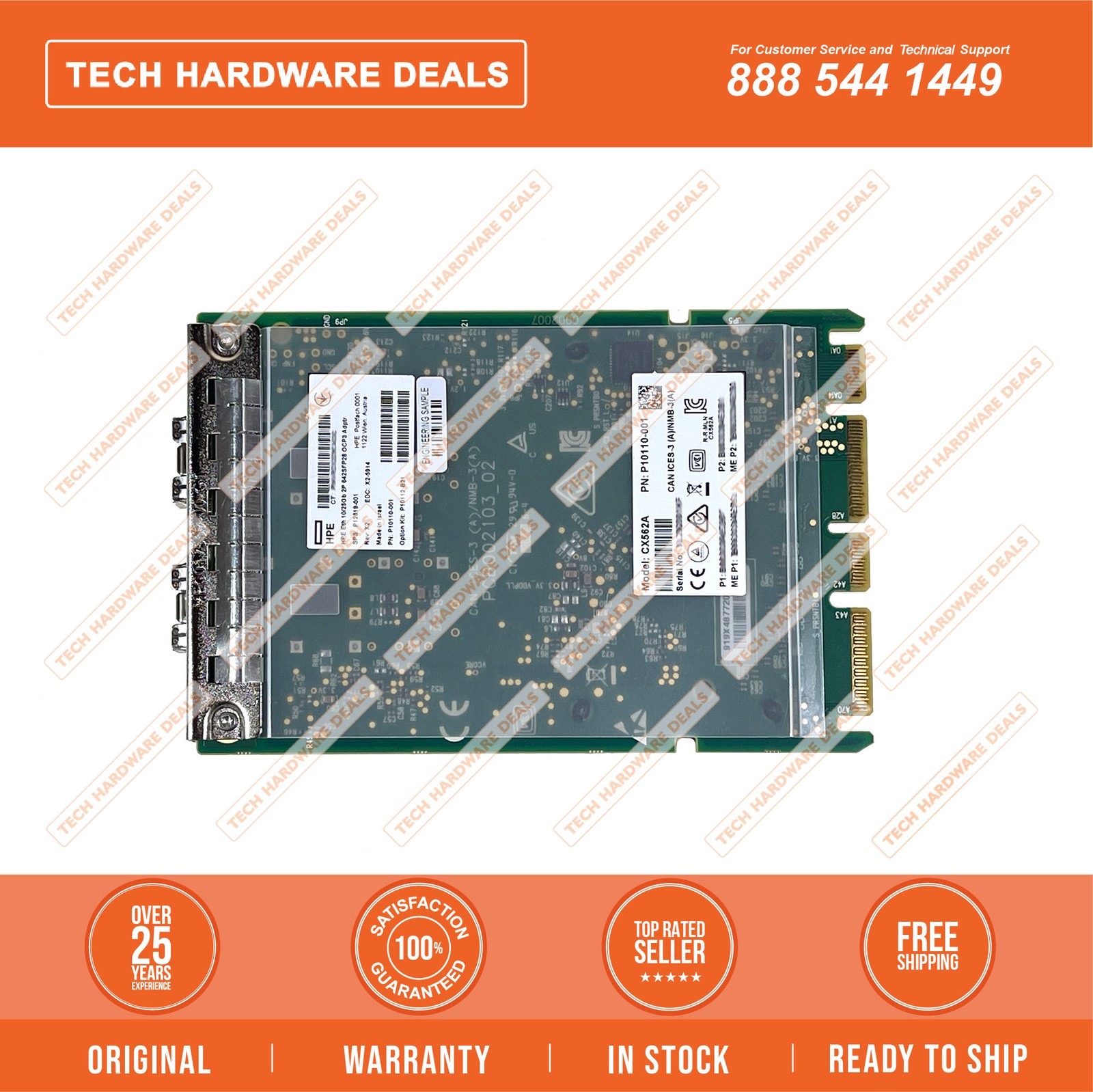 MCX562A-ACAI-HP NEW BULK Mellanox MCX562A-ACAI Ethernet 10/25Gb 2-port SFP28 OC