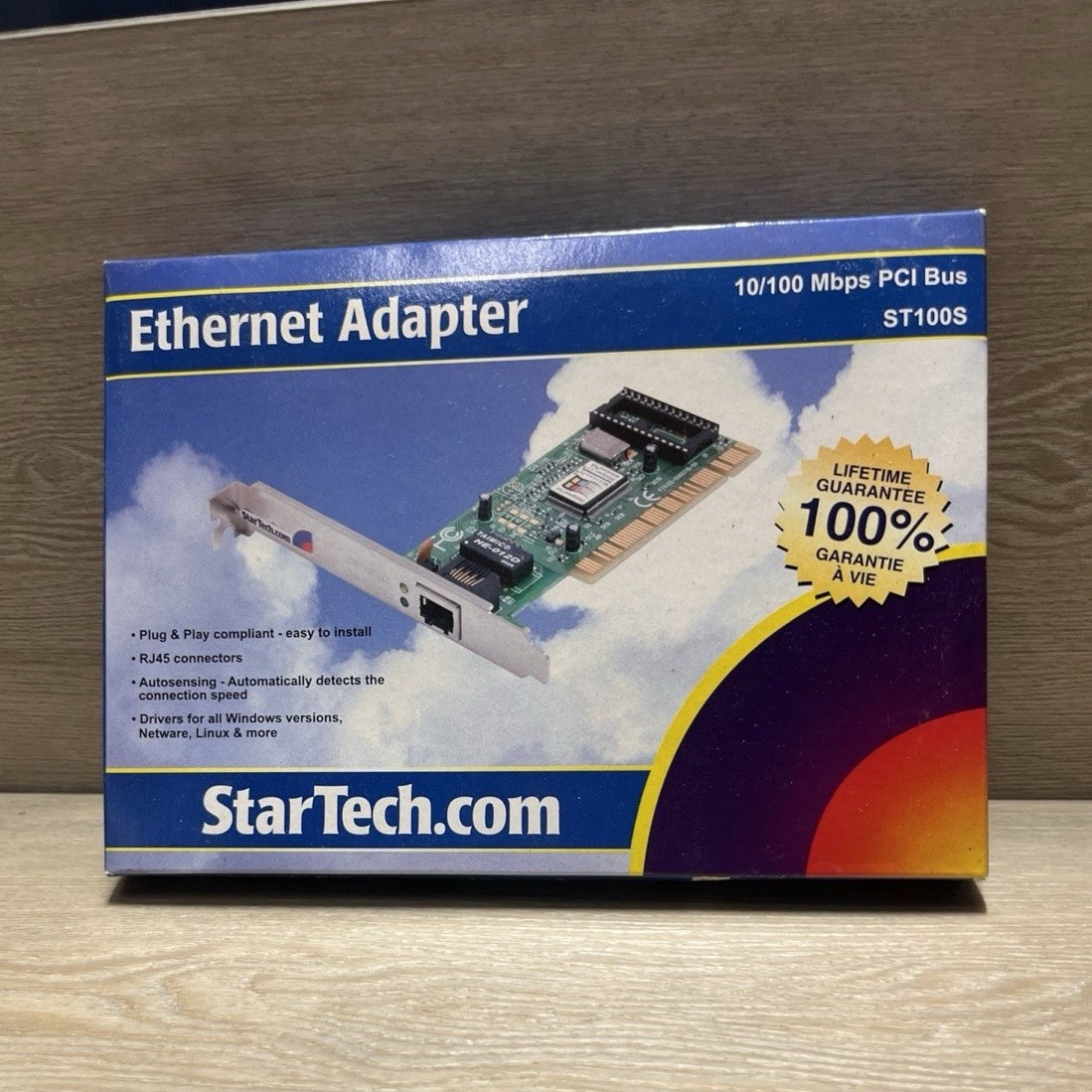 StarTech ST100S Wired PCI Ethernet Adapter 10/100 Mbps RJ-45 1 Port