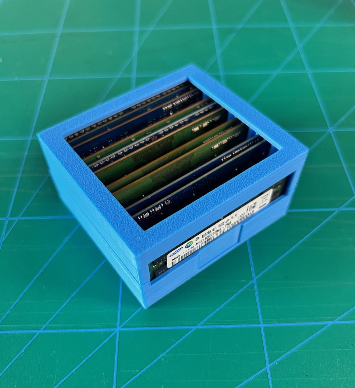Set of 2 3D Printed Computer Laptop Memory RAM Tray Container Holder 32 slots
