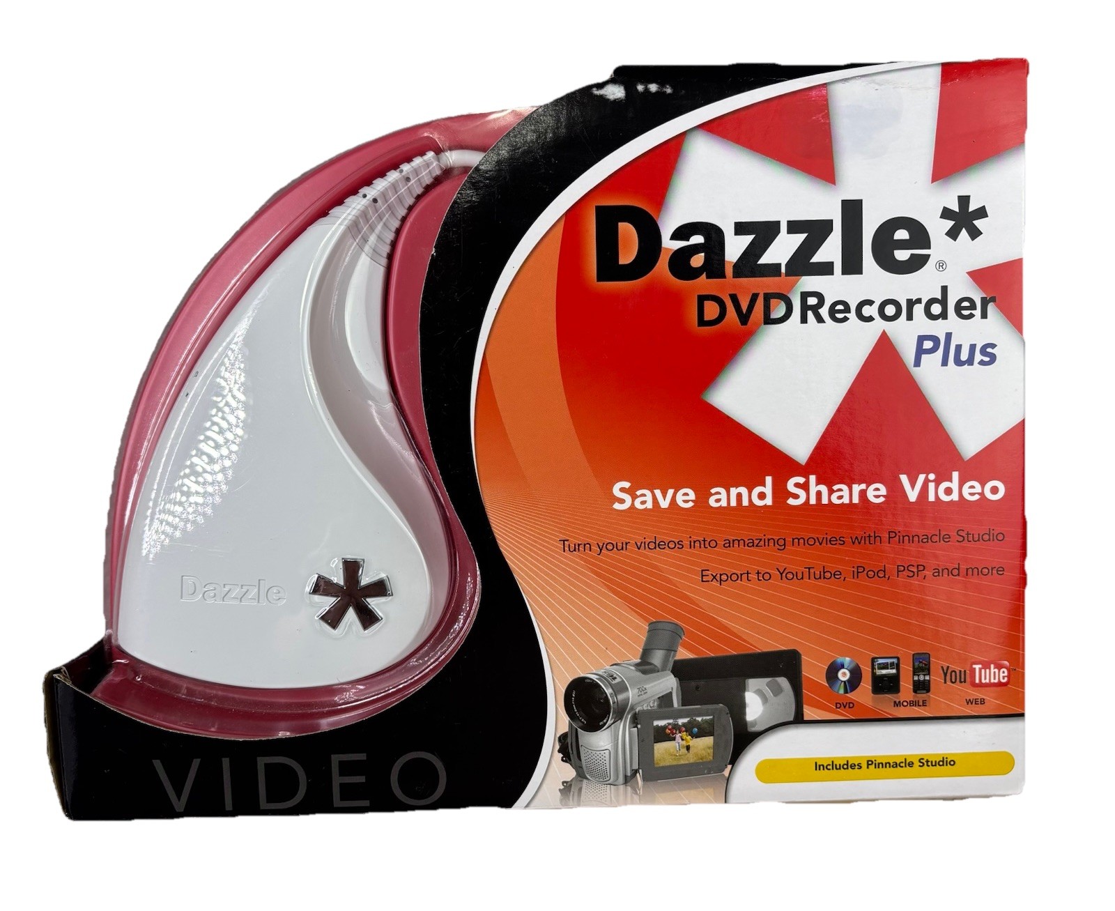Dazzle DVD Recorder Plus Movie Video Capture Edit W/ Pinnacle Studio 12 Upload