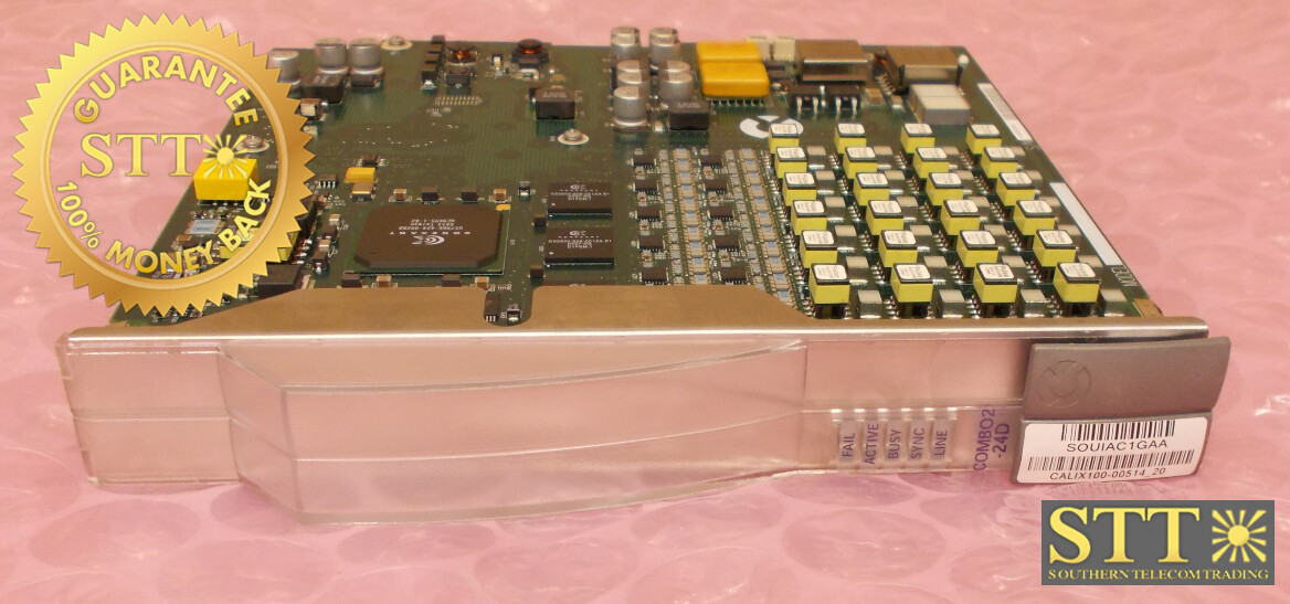100-00514 CALIX REV-20 C7 24-PORT ADSL2/2+ POTS CARD COMBO2-24D SOUIAC1GAA