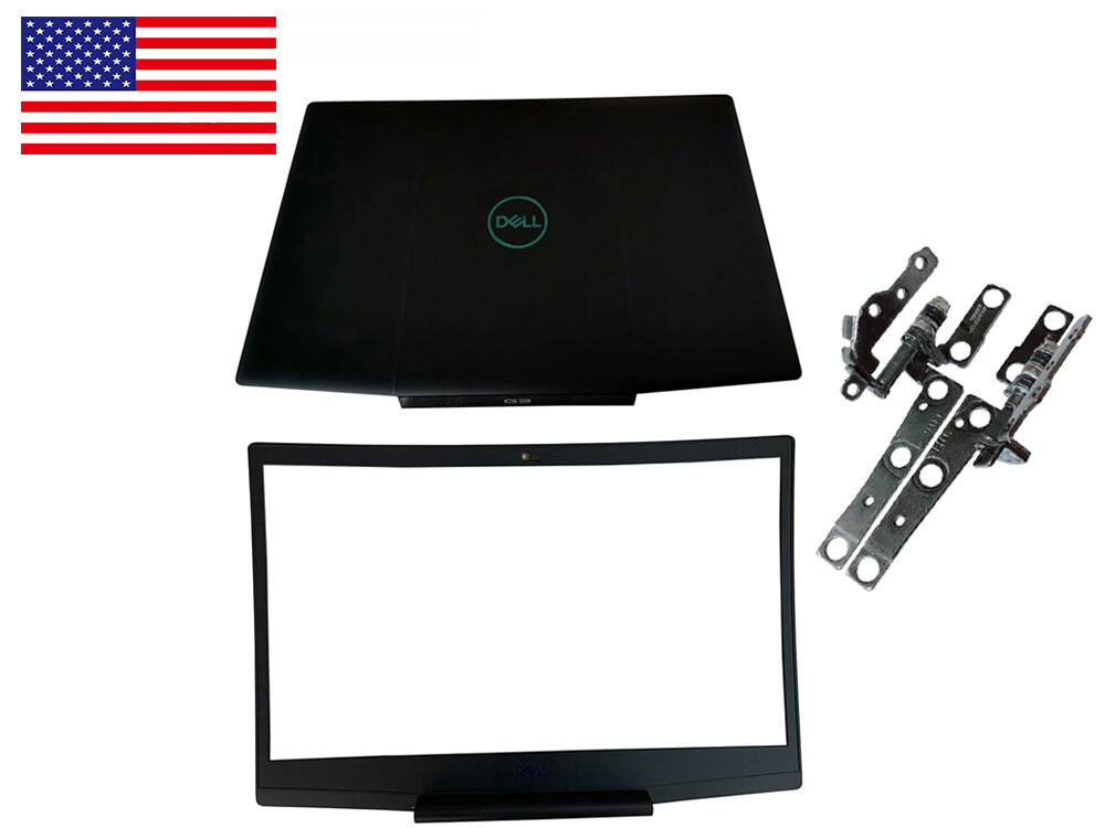Dell 0747KP 747KP Blue logo LCD Back Cover G3 15 3590 & Front Bezel & Hinges set