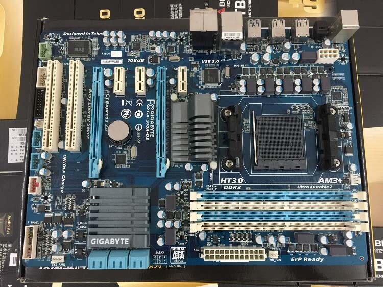 FOR GIGABYTE 970A-D3 970 DDR3 AM3/AM3+ Motherboard TESTED OK