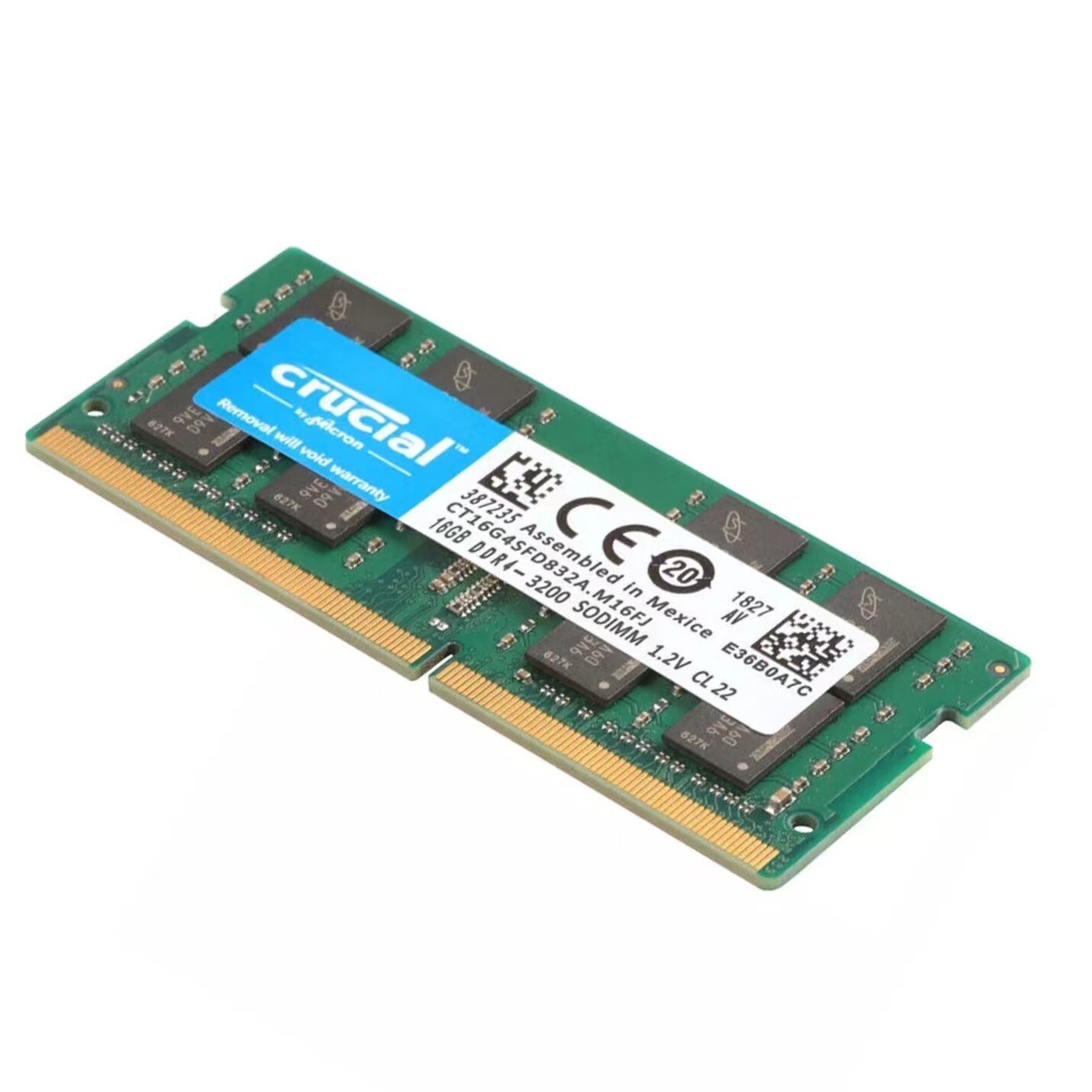 New Crucial 64GB (4X16GB) DDR4 3200MHz PC4-25600 SODIMM Memory Ram CT16G4SFS832A