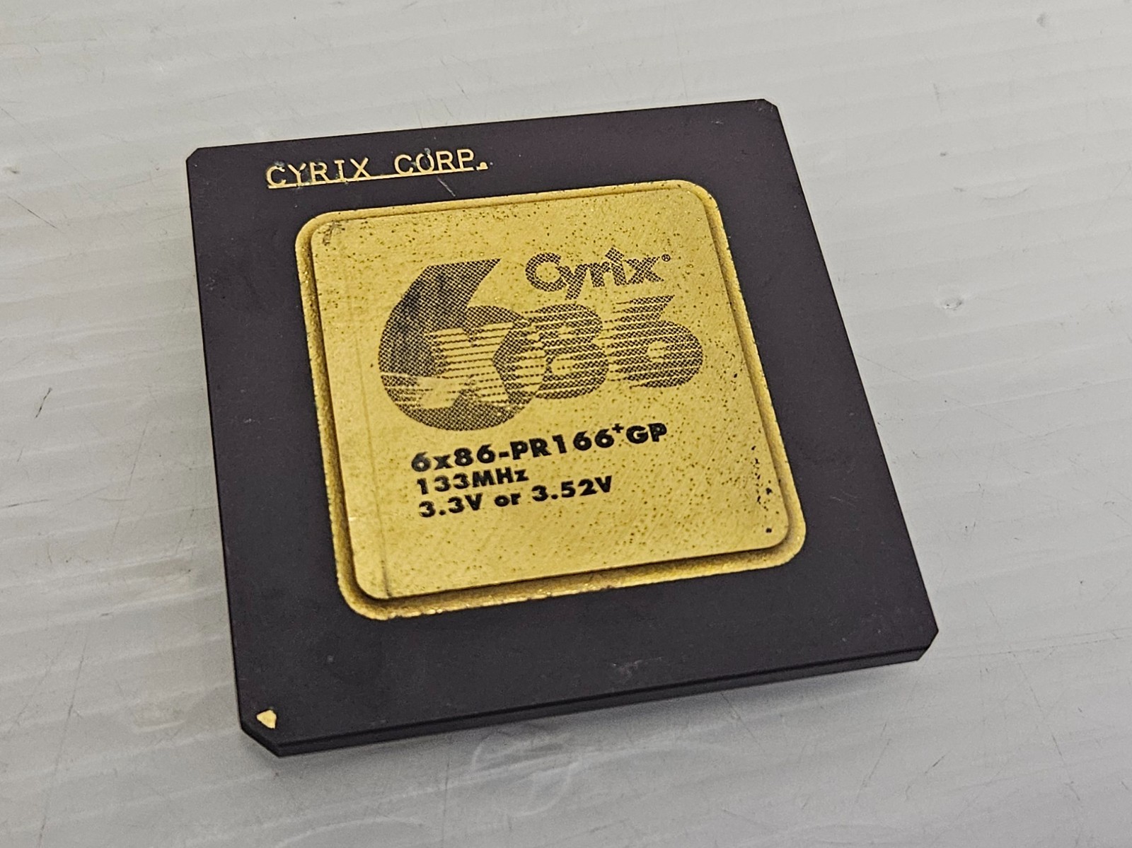 Cyrix 6×86-PR166+GP, 133MHz, Socket 7, 3.3V or 3.52V, Vintage CPU, CPU004
