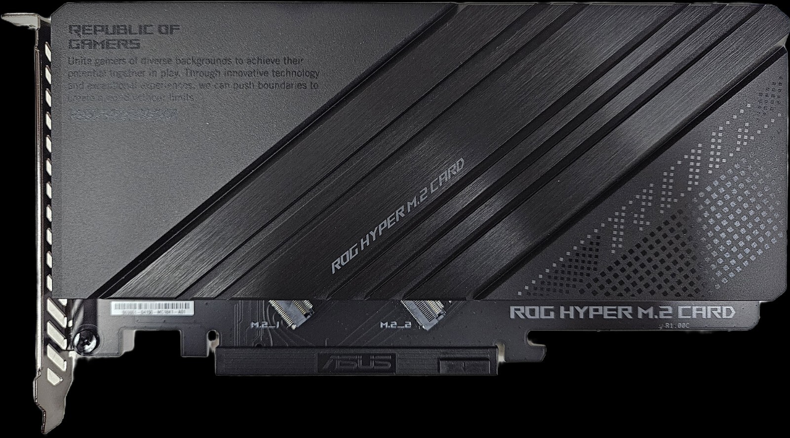 ASUS ROG HYPER M.2 PCIe Card – Gen5 PCIe Ready (2 x M.2 Expansion)