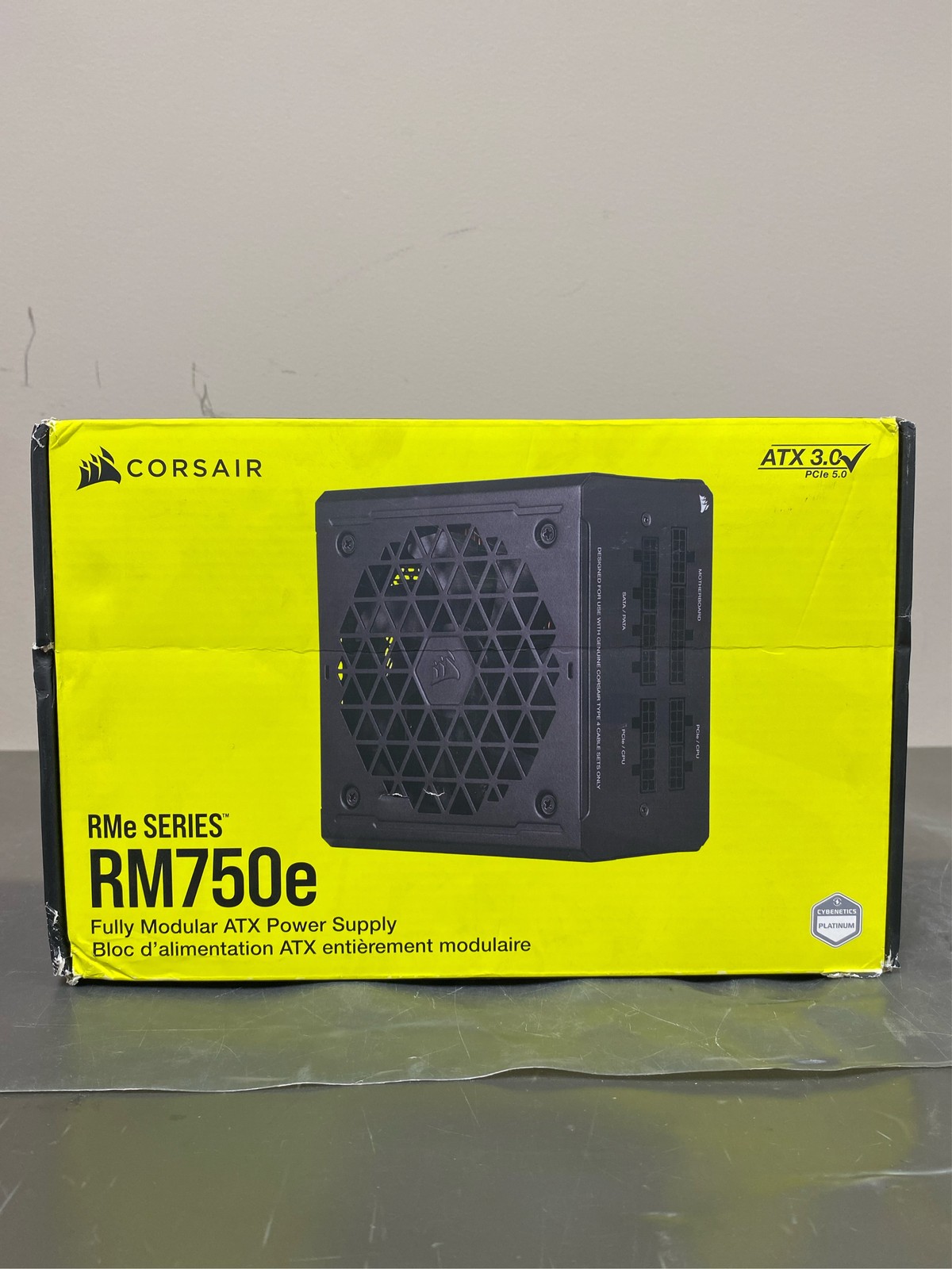 Corsair RMe 750W Power Supply – Internal – 3.3 V DC @ 20 A, 5 V DC @ 20 A, 12 V