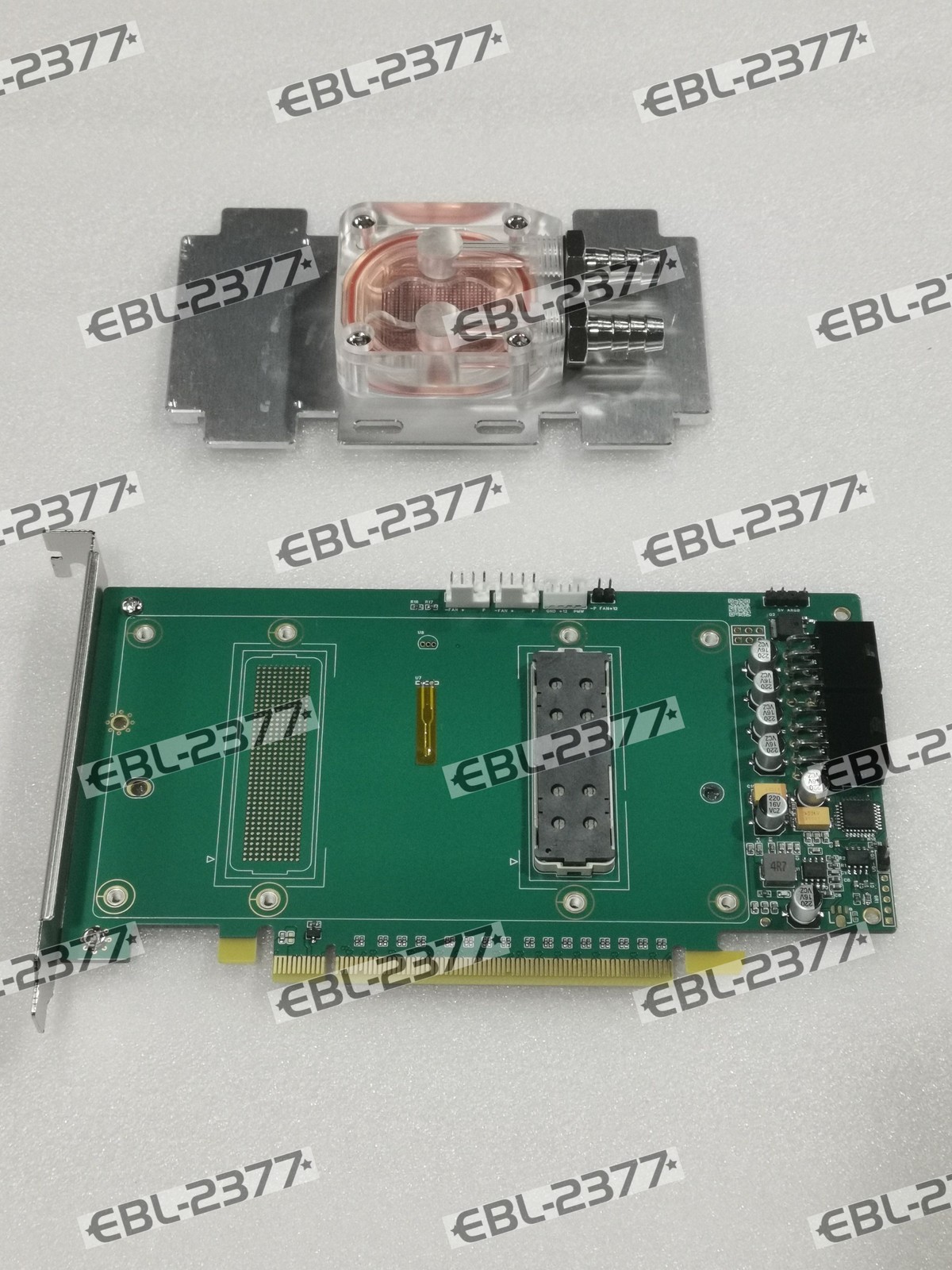 water cooler block+SXM2 To PCIE Adapter Card for Tesla V100 16GB/32GB GPU SXM2