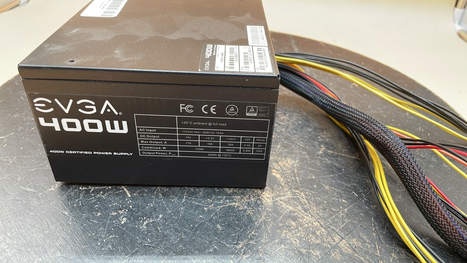 EVGA 100-N1-0400 400W ATX Power Supply Non Modular Computer Desktop PSU