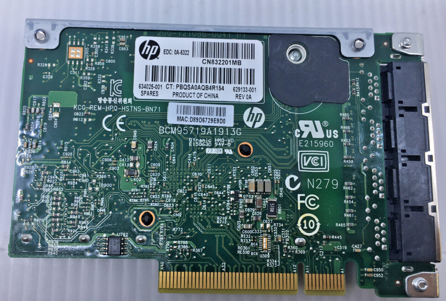 Lot of 4 HP Ethernet 1Gb 4-Port 331FLR Adapter 629133-002 629133-001