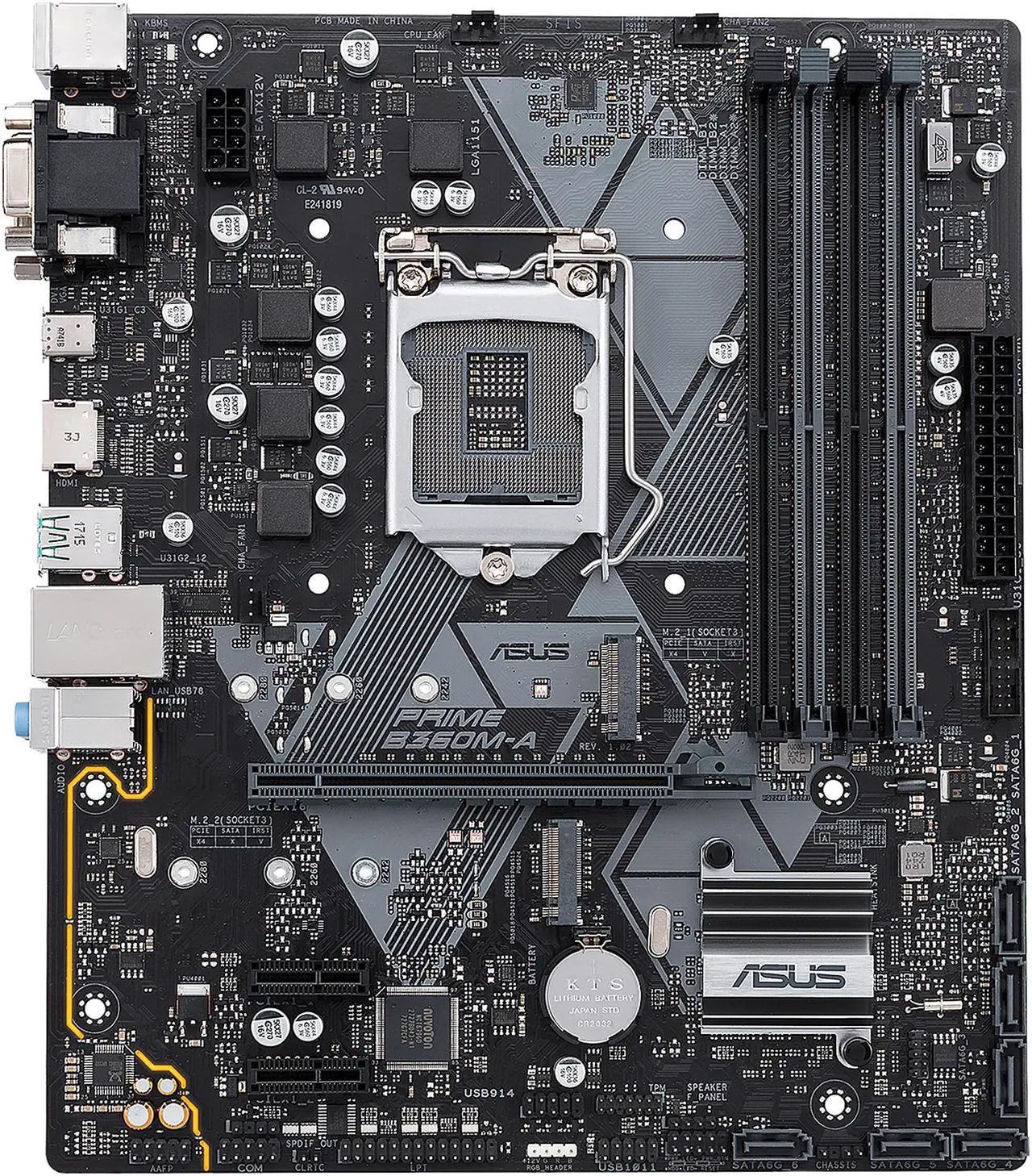 Brand-New ASUS PRIME B360M-A INTEL LGA1151 DDR4 HDMI VGA Micro ATX Motherboard