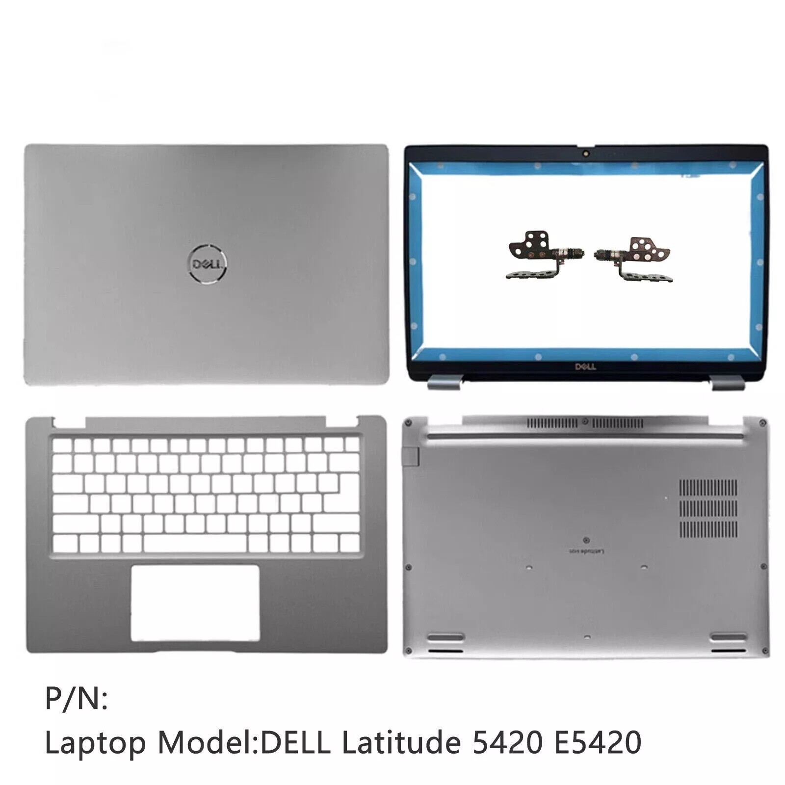 New Dell Latitude 5420 E5420 Back Cover / Front Bezel / Palmrest / Bottom Case