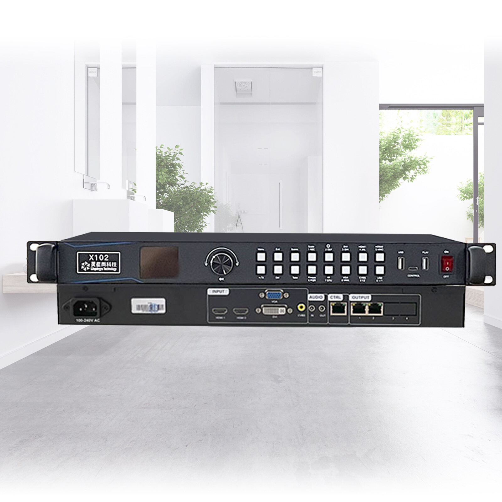 Video Processor X102 for 1.3MP Indoor Outdoor LED Screen Applications