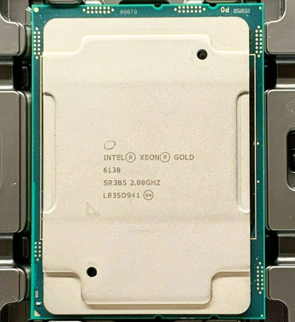 Intel Xeon Gold 6138 2GHZ 20-Cores 40-Threads LGA3647 125W CPU Processor