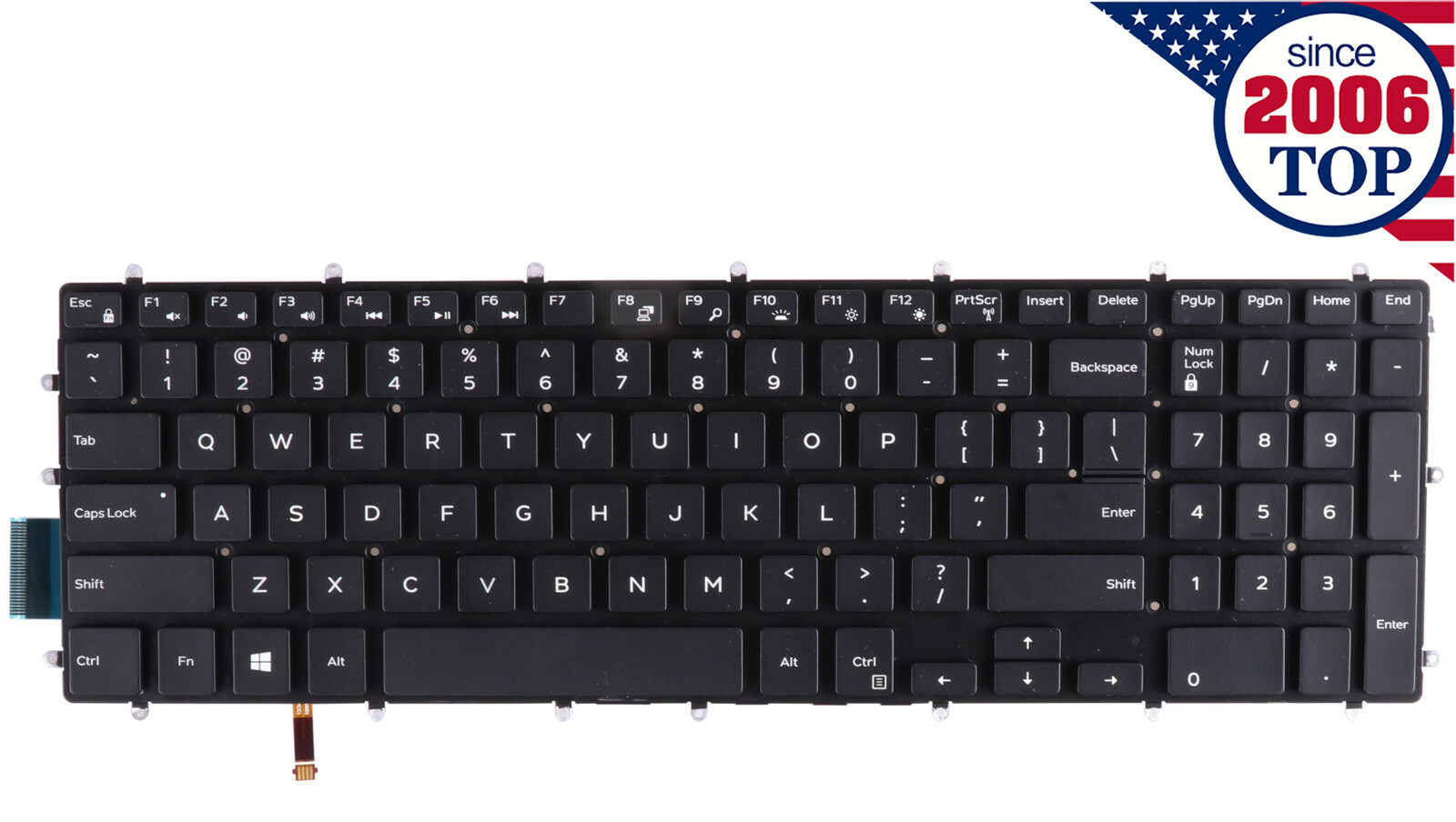 US Backlit Keyboard for Dell Inspiron 15-3580 3581 3582 3583 3584 3585 3590 3593