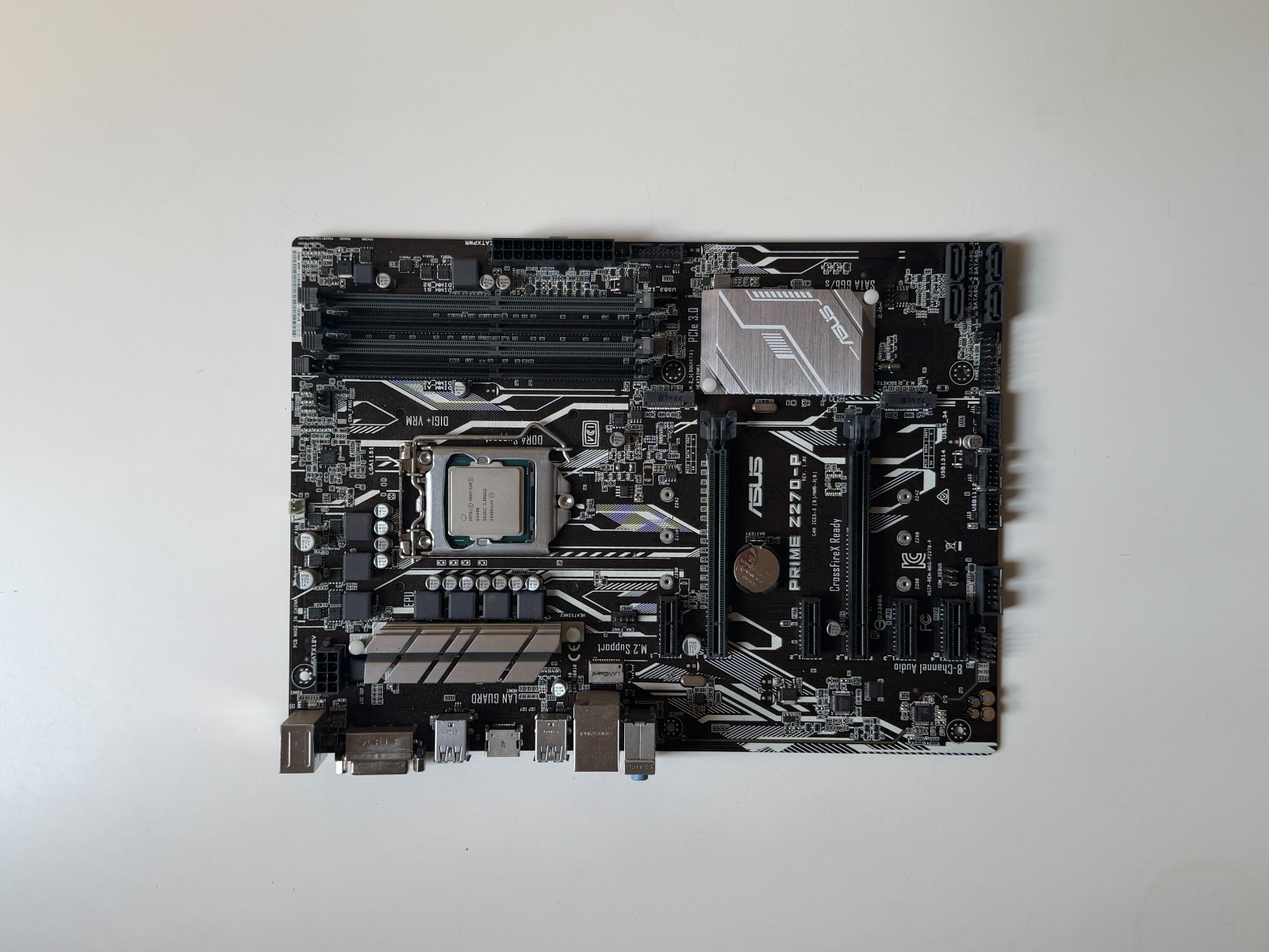 ASUS Prime Z270-P LGA1151 Motherboard + G4400 CPU + Cooler + IO Shield Tested