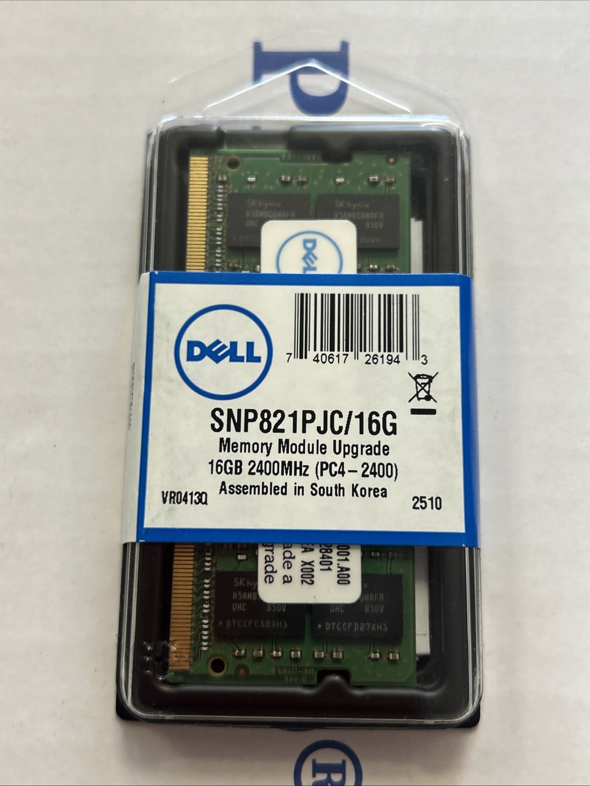 Dell Memory SNP821PJC/16G A9168727 16GB 2Rx8 DDR4 SODIMM 2400MHz RAM