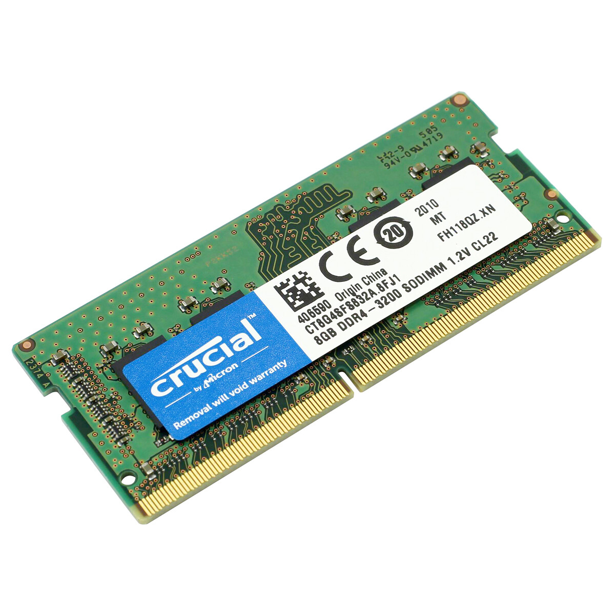 Crucial DDR4 8GB 1 x 8GB 3200 MHz PC4-25600 260-Pin SODIMM Notebook Memory RAM