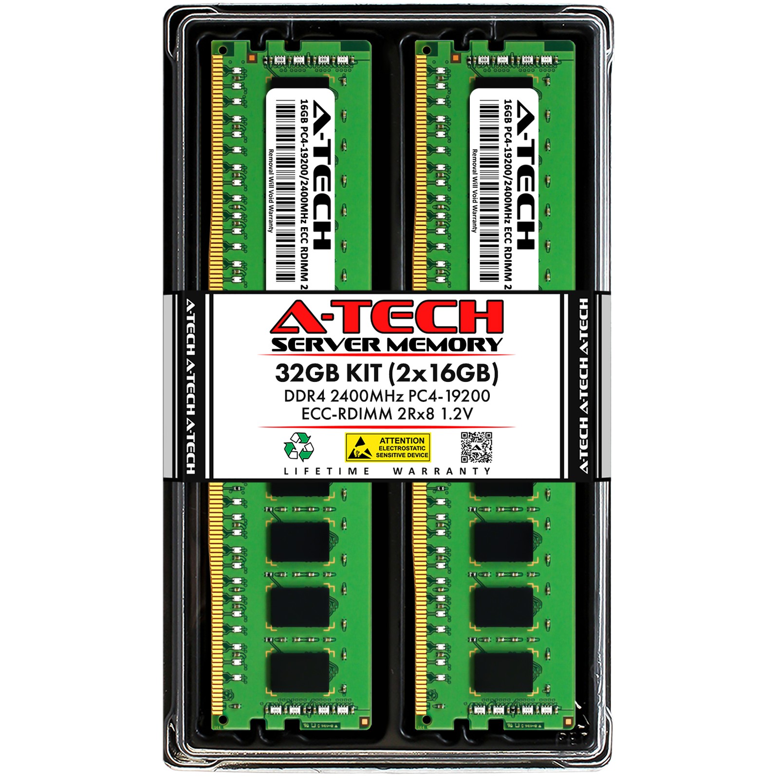 32GB 2x 16GB PC4-2400 RDIMM Synology High Density HD6500 Memory RAM