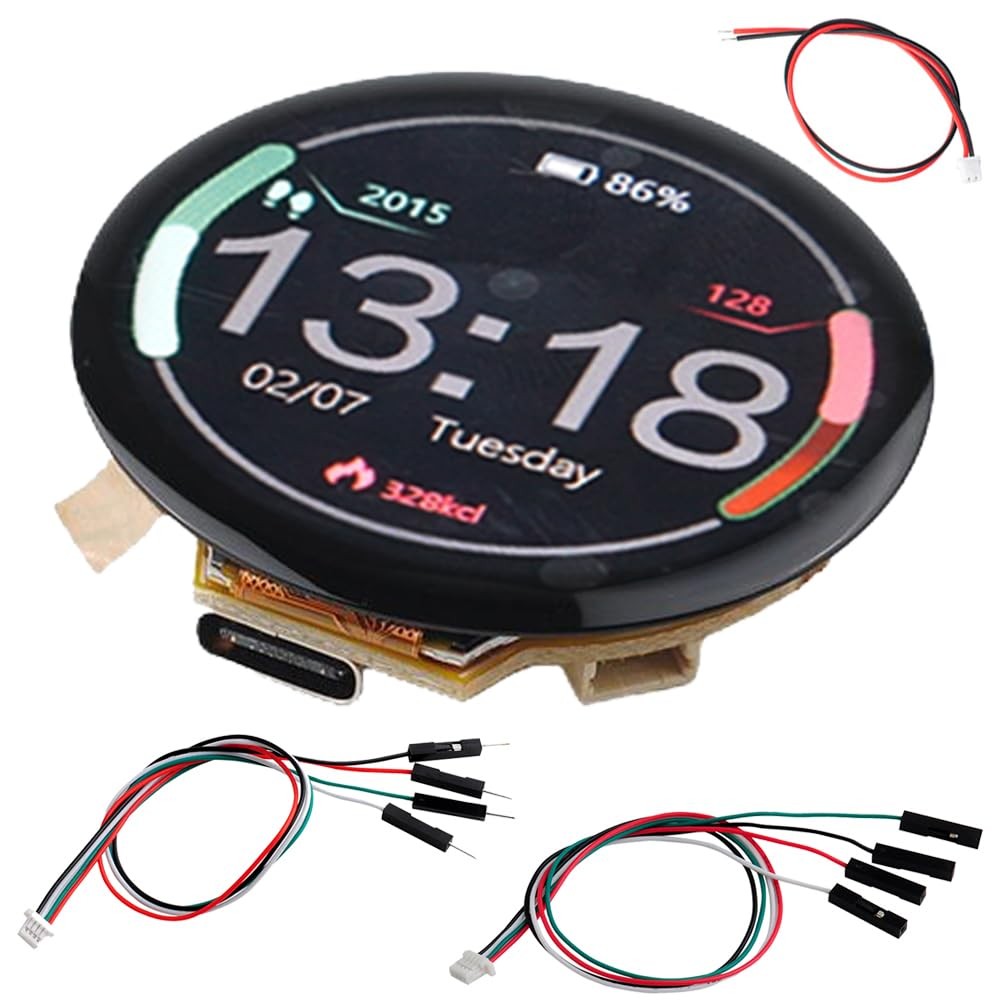 1.28 inch ESP32-C3 IPS Round Display ESP32-2424S012C-I Capacitive Touchscreen…