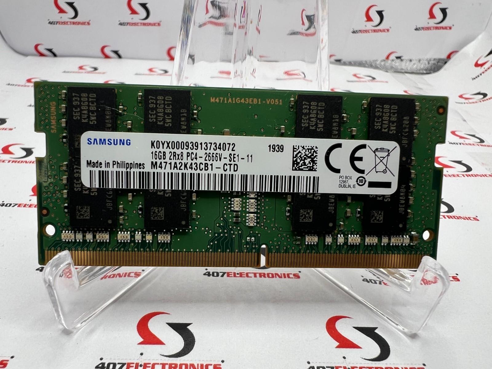 Samsung 16GB DDR4 2666MHz SODIMM PC4-21300 260-Pin Laptop RAM – M471A2K43CB1-CTD