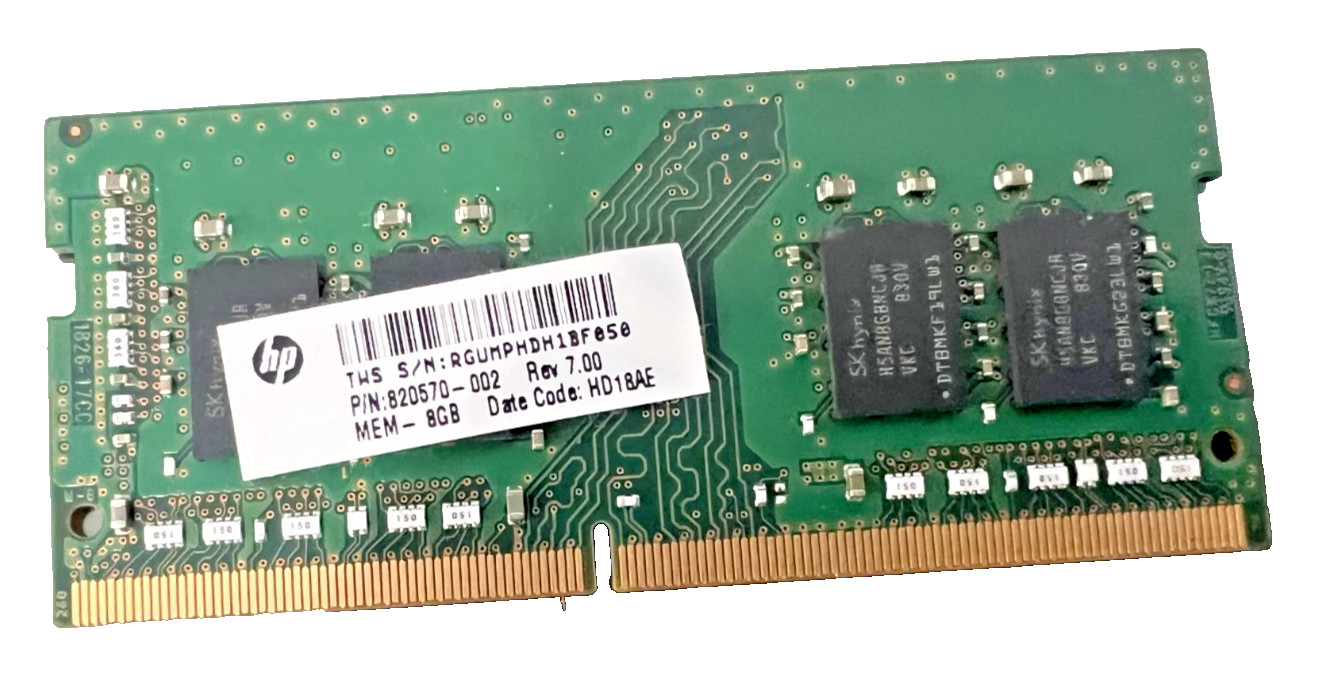 8GB SK hynix HMA81GS6CJR8N 2Rx8 DDR4-2666V SODIMM Laptop Memory