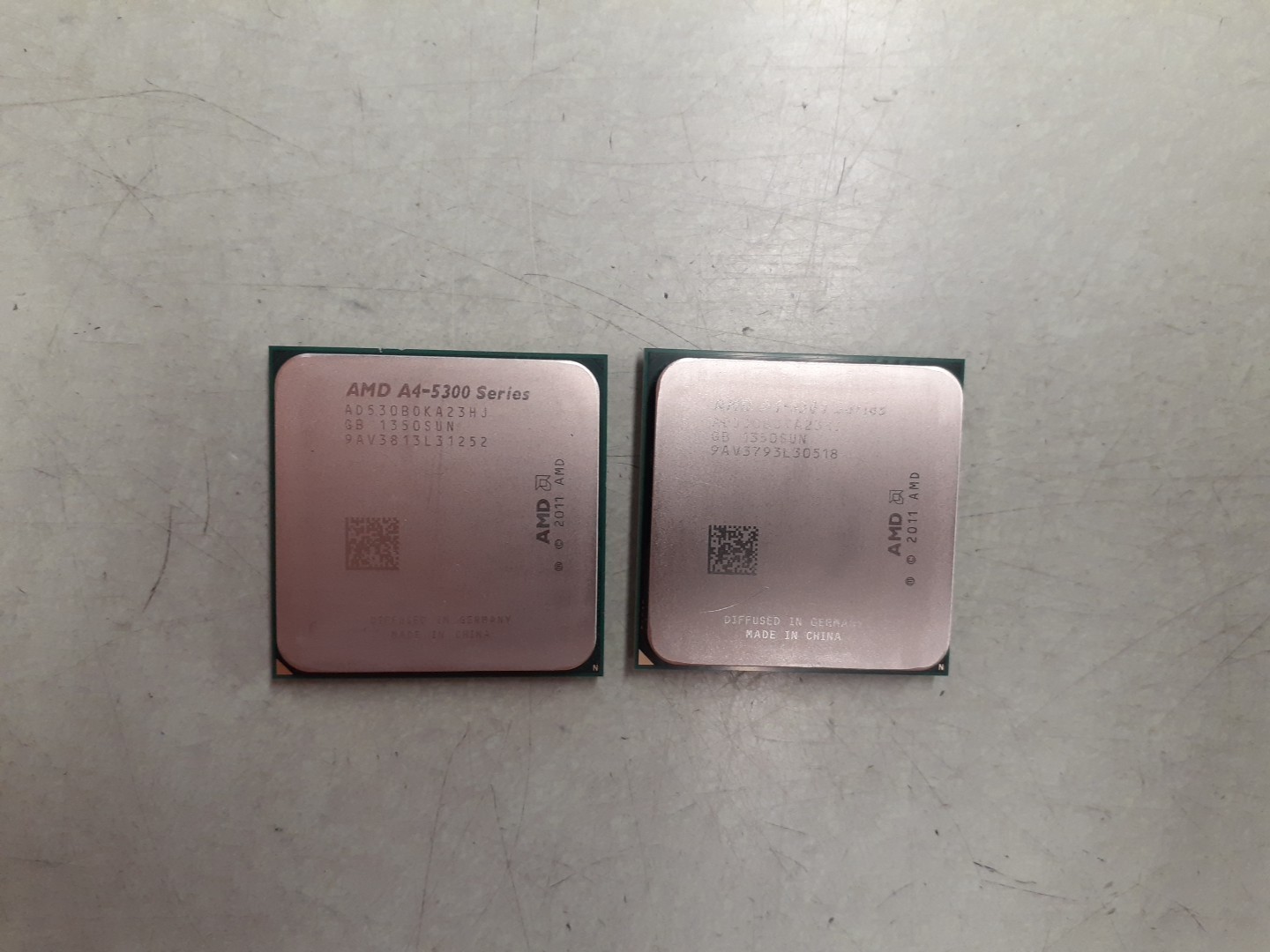 (2) AMD A4-5300 3.40GHz Dual-Core 2-Threads Socket FM2 CPU AD530B0KA23HJ