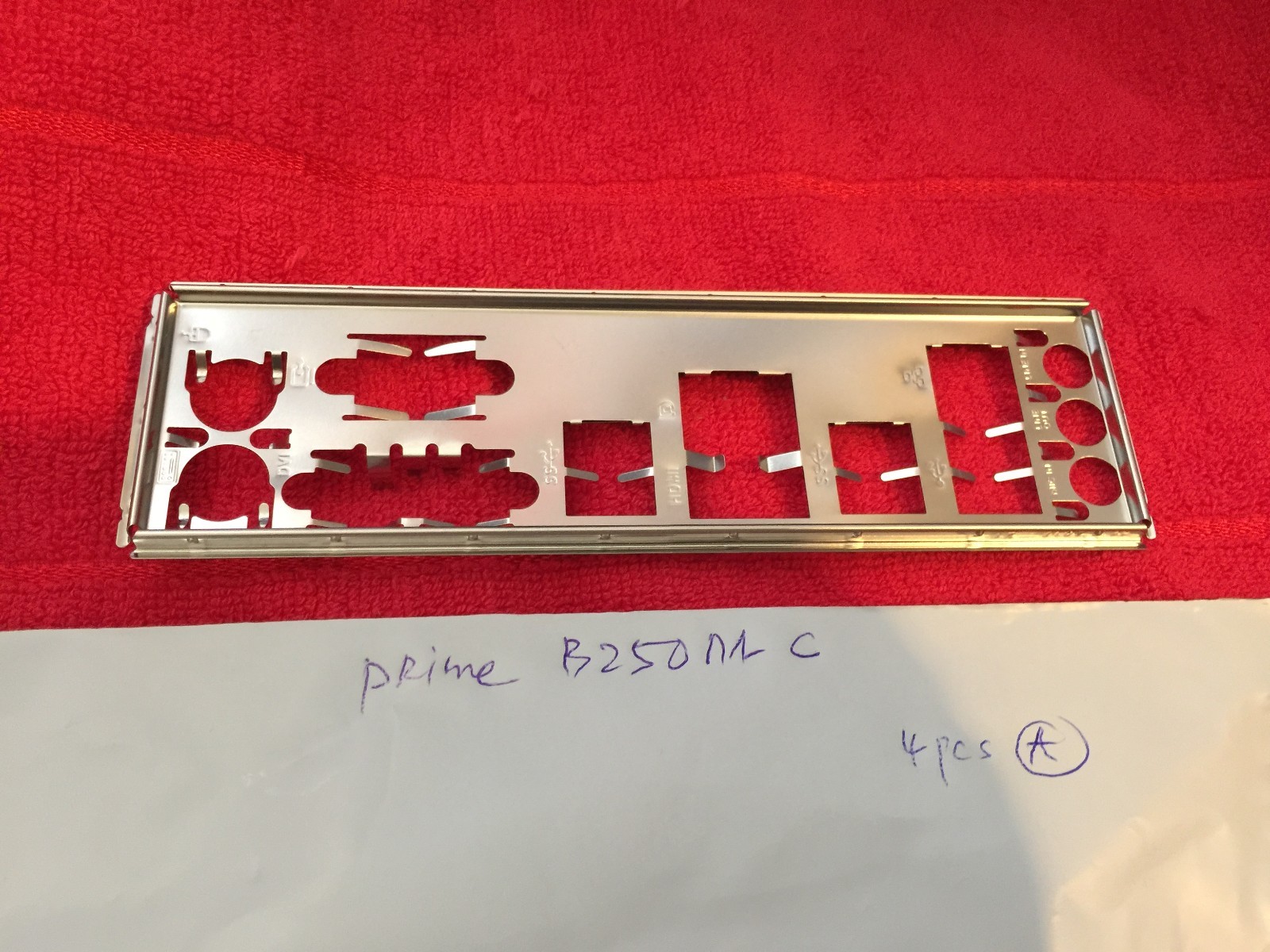 ASUS IO SHIELD for ASUS PRIME B250M C ,PRIME B250M-C , ORIGINAL PART