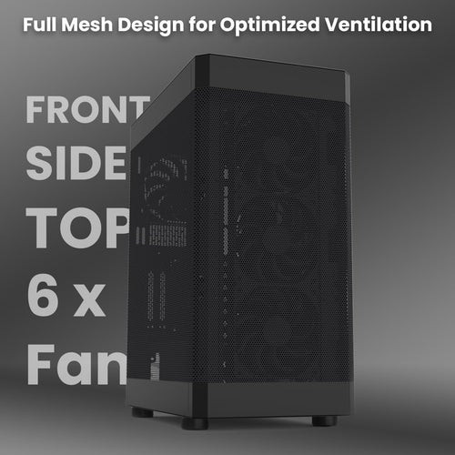 Zalman i4 Mid-Tower ATX, M-ATX, m-ITX PC Case – Black
