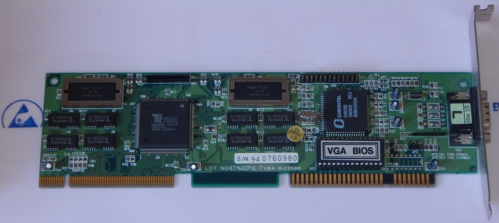 VL BUS TSENG Labs ET4000/W32P 2MB ET4000 W32P Graphics Card VLB VGA Graphic Card