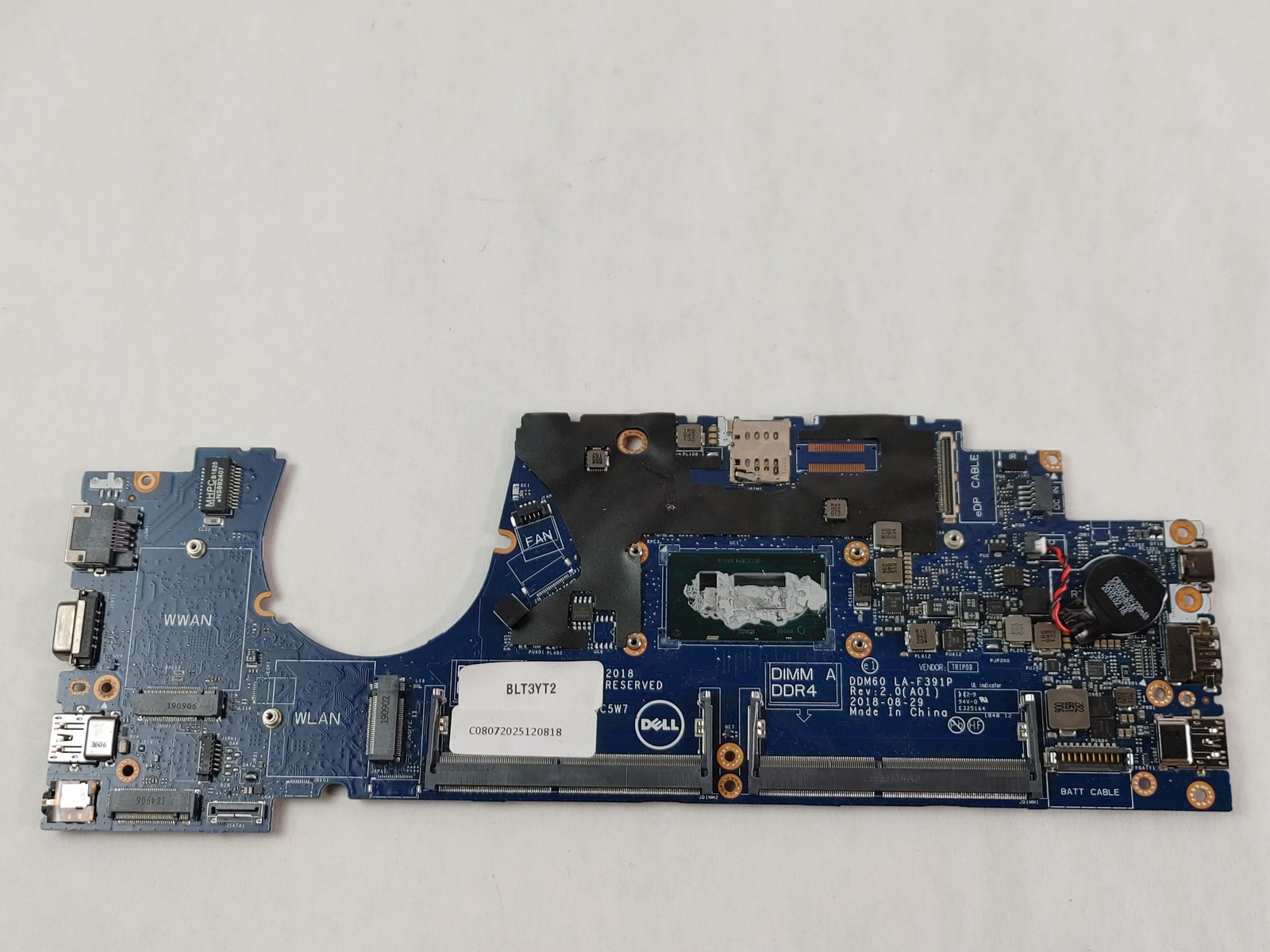 Lot of 5 Dell Latitude 5290 Intel Core i5-8350U 1.70 GHz DDR4 Motherboard 2YNM3