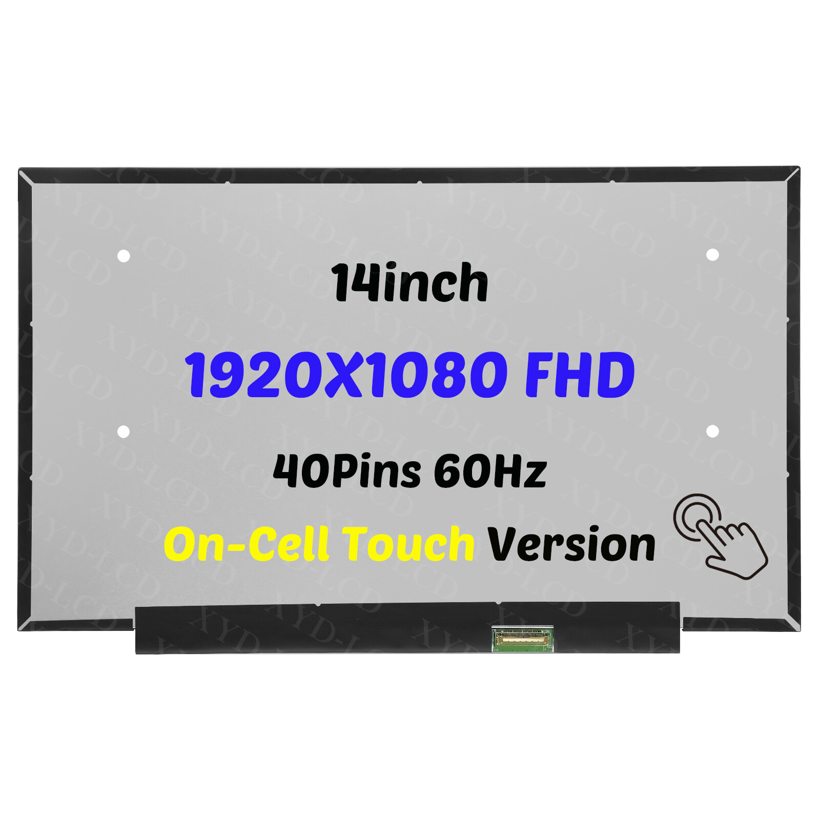 NV140FHM-T09 V8.1 14in LCD 1920×1080 FHD Touch Screen Display Matte 40Pins 60Hz