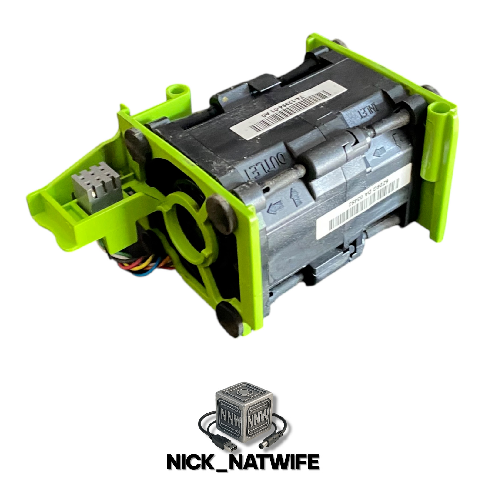 ⚙️ Nidec UltraFlo Server Fan Module 12V DC Hot-Swap Cooling Unit 💻