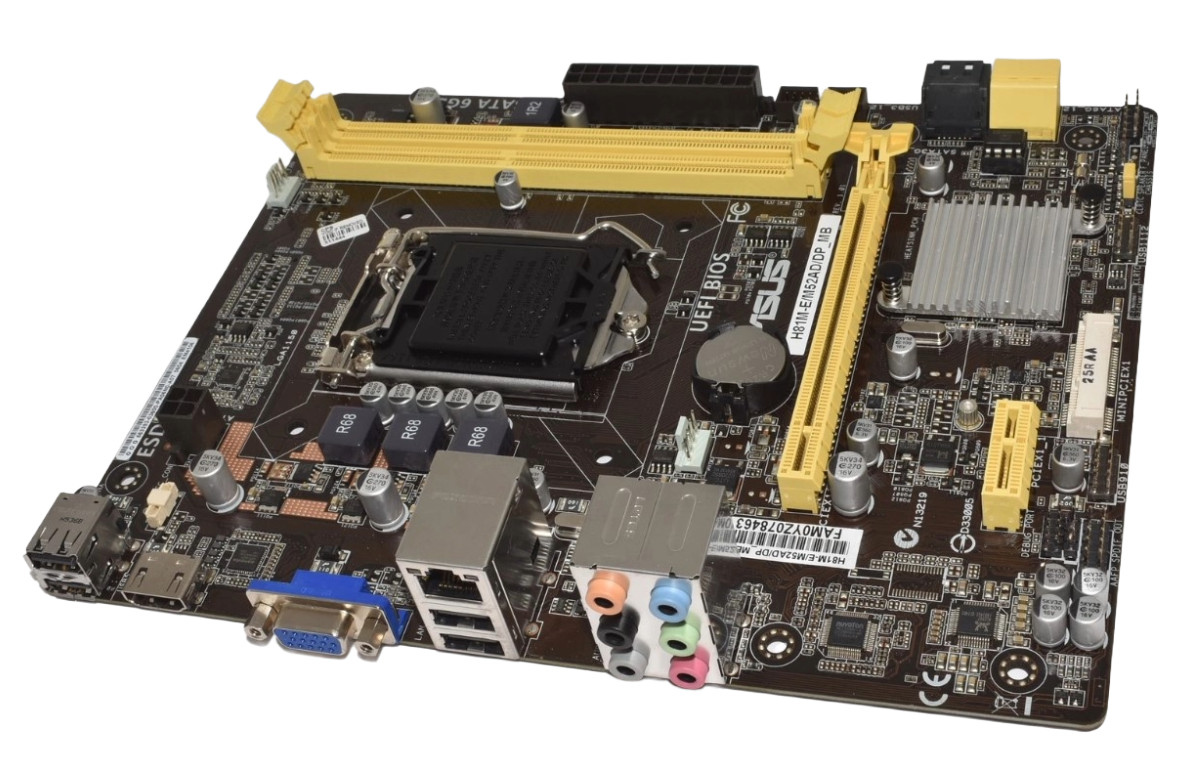 60PA06N0-MB0A06 ASUS INTEL LGA1150 DDR3 H81 MOTHERBOARD NO IO PLATE H81M-E