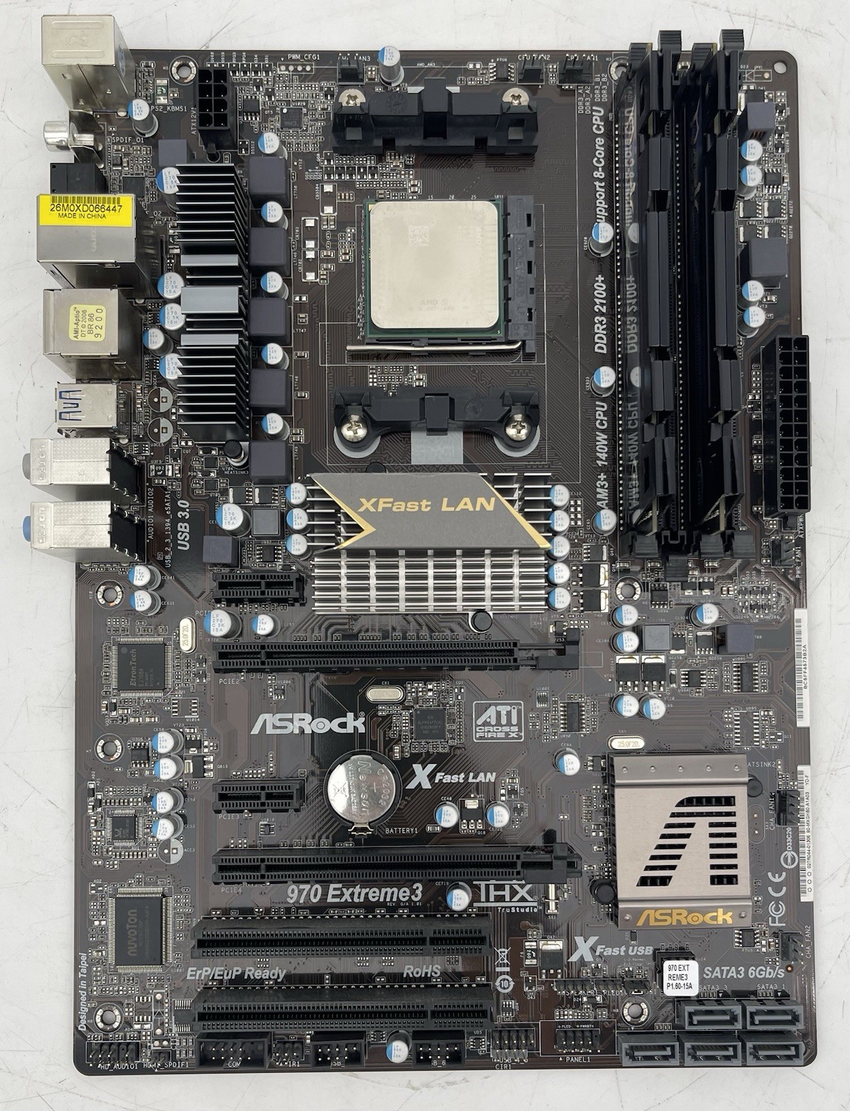 ASRock 970 Extreme3 Motherboard w/ AMD FX 3.5GHz CPU 16GB (2X8GB) DDR3 RAM & IO