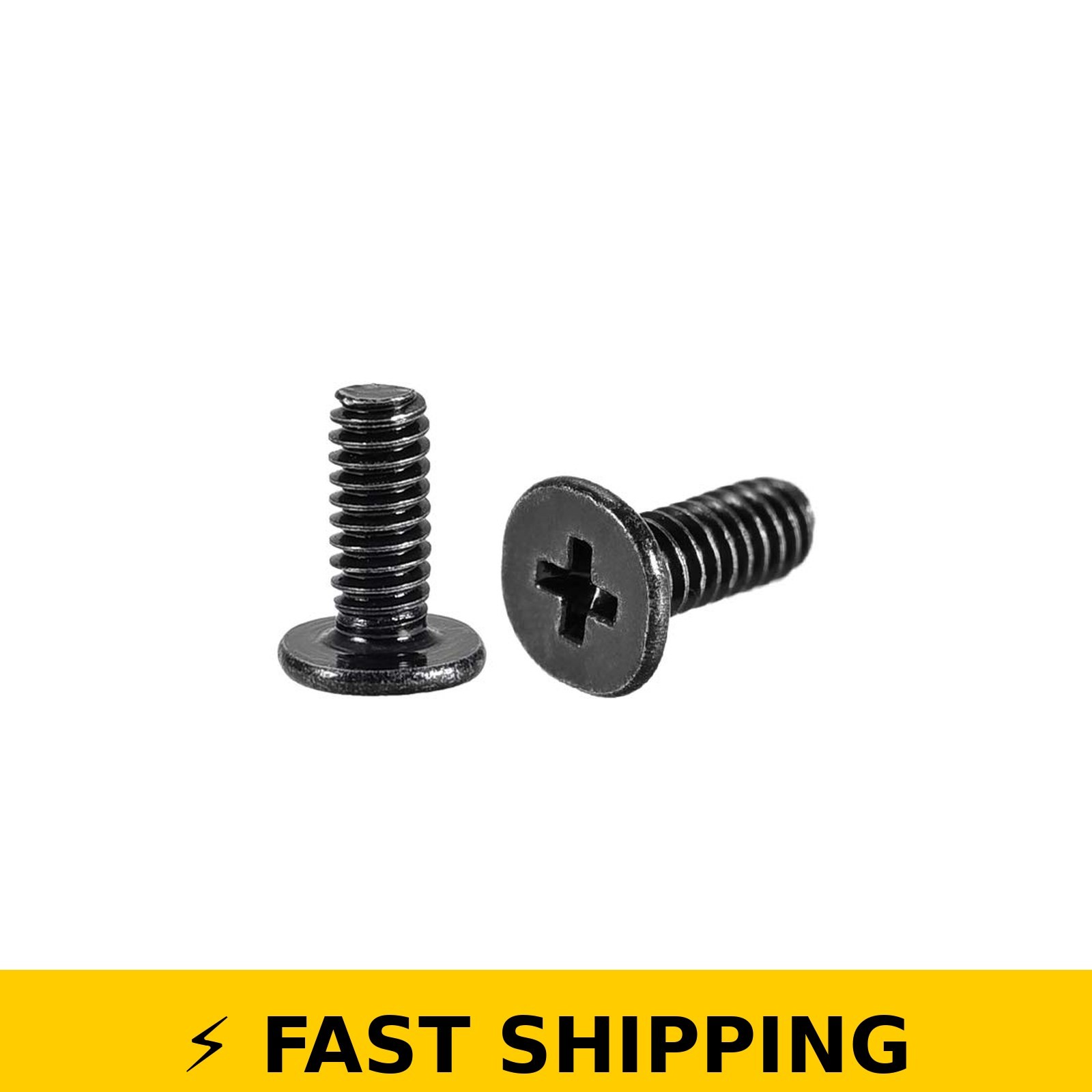 uxcell M2x6mm Phillips Screw – Black, 50pcs for Laptop/PC