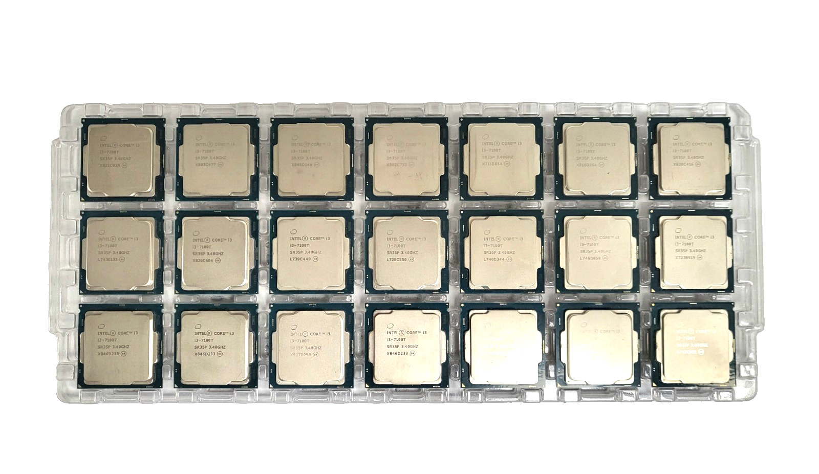 Lot of 21 – Intel Core i3-7100T SR35P 7th Gen. Desktop CPU Processor LGA1151