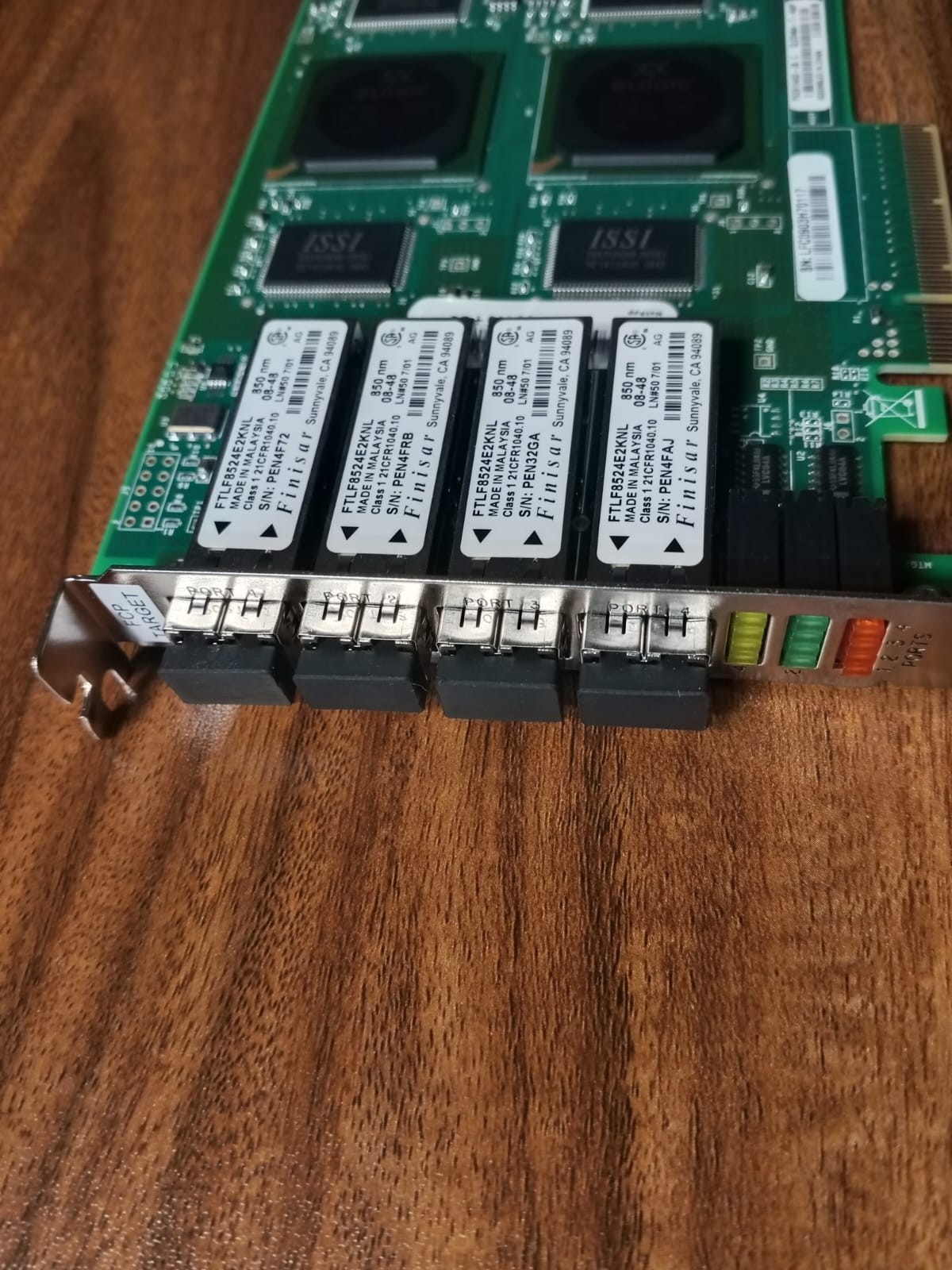 NetApp 111-00416+B0 Quad Port Fiber Channel Host Bus Adapter (HBA).