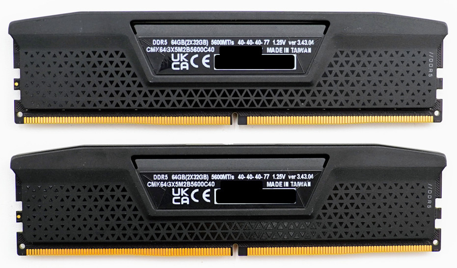 Corsair Vengeance RGB 64GB (2 x 32GB) RAM Kit DDR5 5600MHz – CMK64GX5M2B5600C40