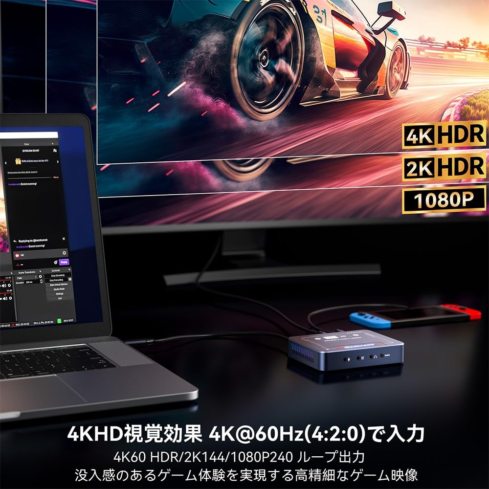 4K@60Hz HDMI Capture Card, USB3.0 Game Capture Video, 4K@60FPS HD Recording, …