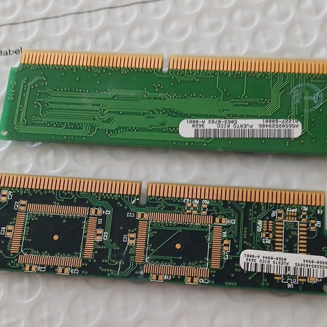 HP 256KB Cache SRAM Kit (2x256KB) 168-Pin DIMM PC-133 ECC 5063-8783 0960-0944