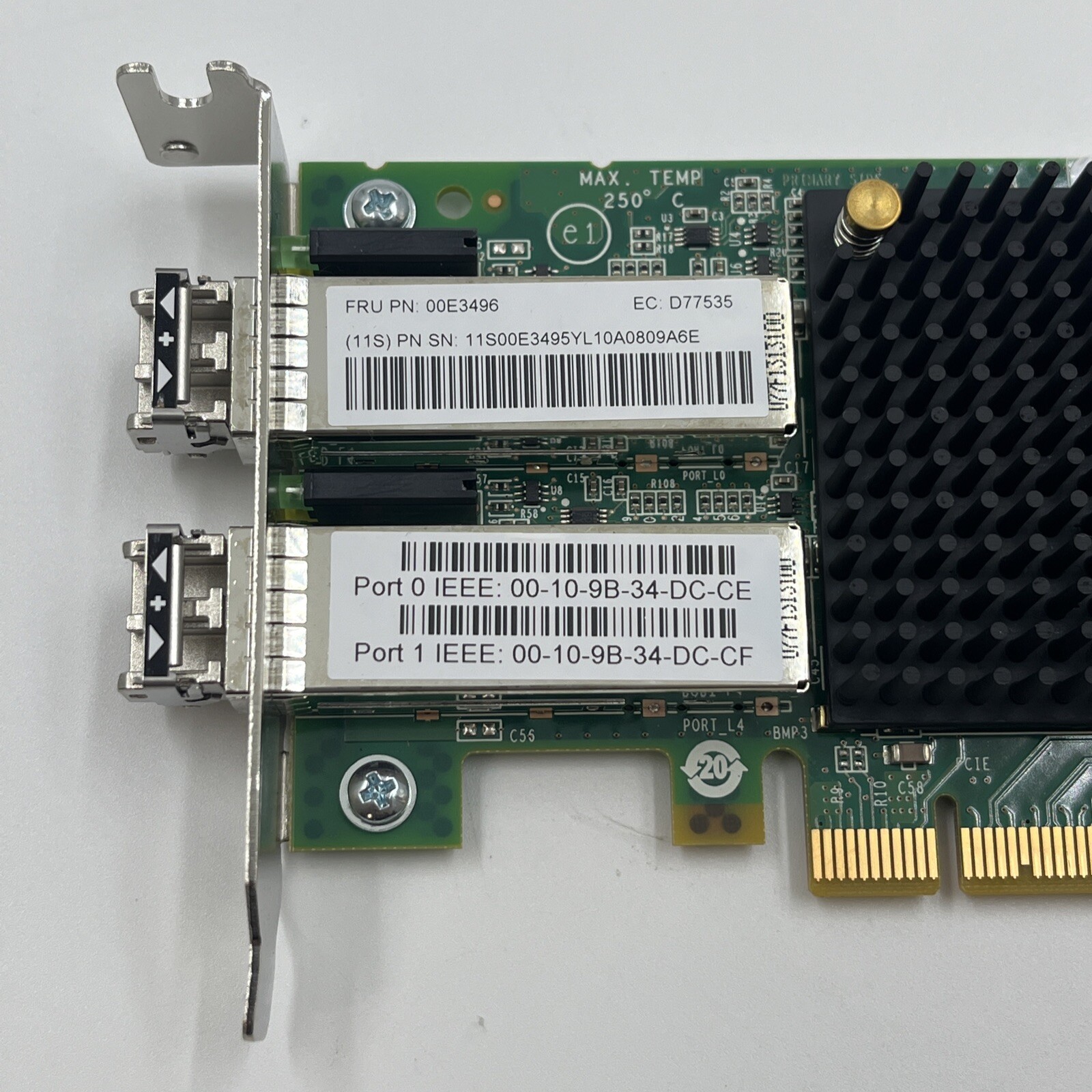 IBM Emulex 00E3496 Dual Port 16Gb Fibre Channel Network Adapter 00ND478