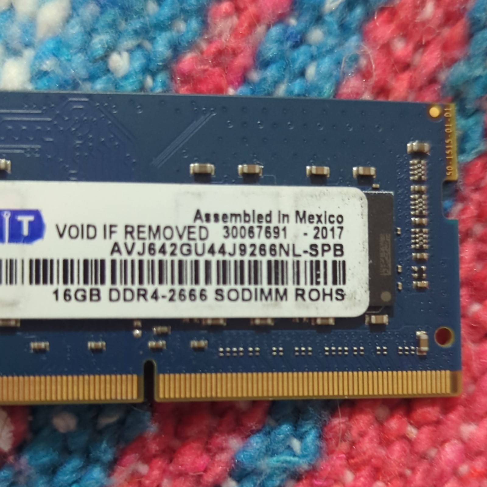Avant DDR4 SDRAM SO-DIMM 16GB PC4-21300 260-Pin RAM AVJ642GU44J9268NL-SPB