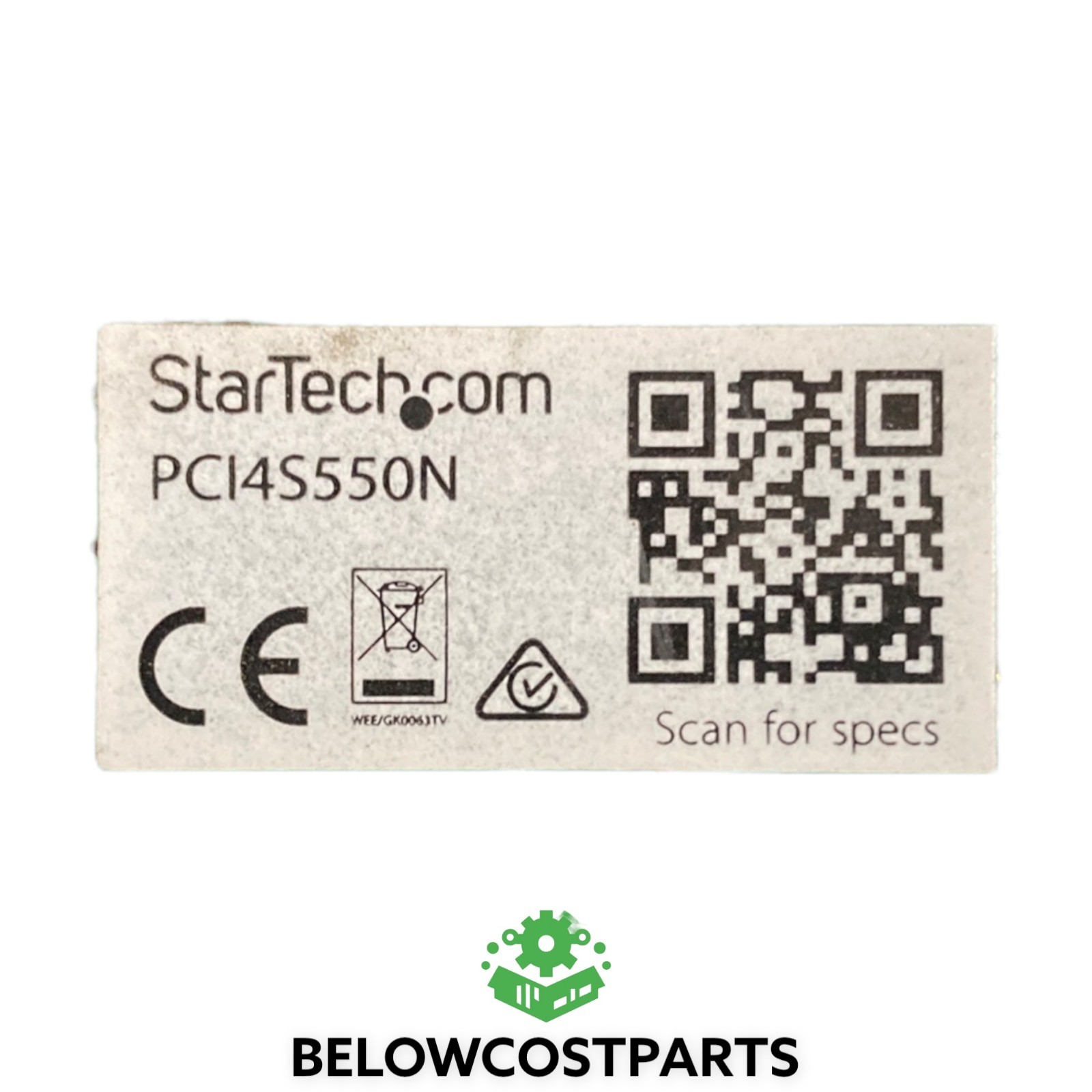 StarTech PCI4S550N 2-Port RS232 Serial PCI Adapter Card – Tested Working
