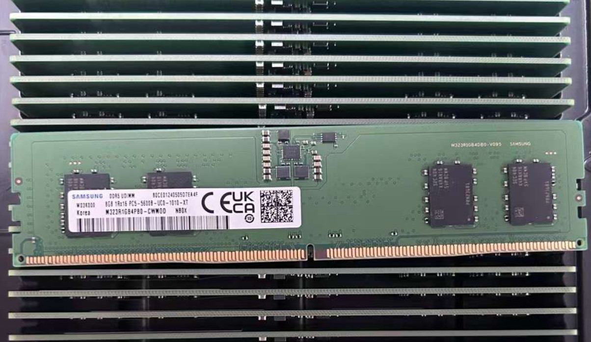 Samsung 8GB DDR5 5600MHz Desktop RAM UDIMM 1Rx16 PC5-5600B-UC0 M323R1GB4PB0-CWM