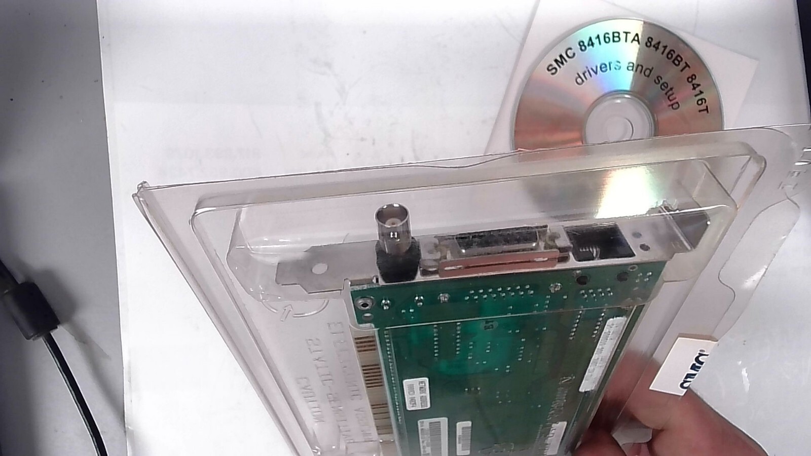 SMC 8416BTA 60-600508-001 Rev. B ISA Ethernet Card ISA BNC AUI 10BT RJ45