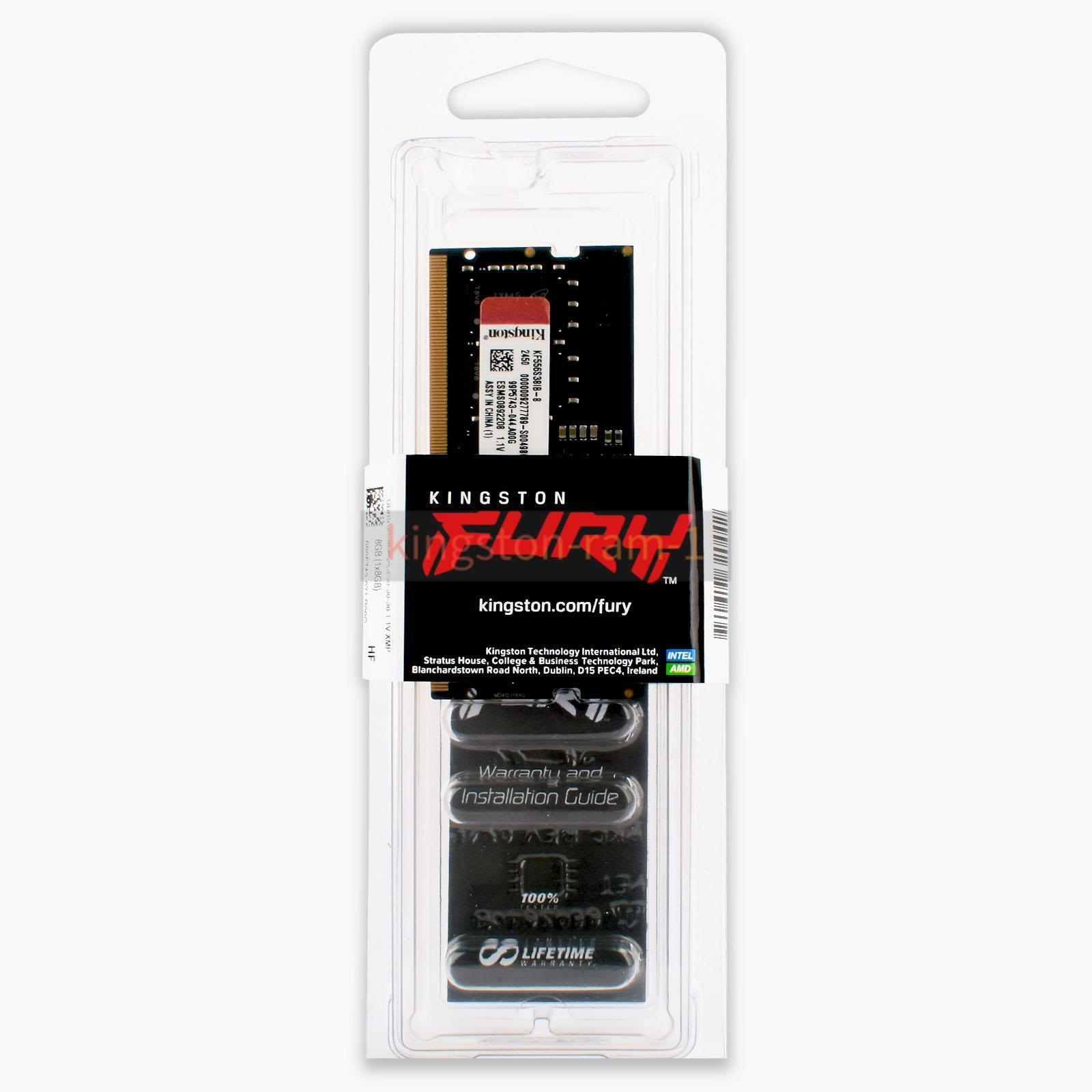 Kingston FURY 8GB 16GB 32/64GB DDR5 4800 5200 5600 MHz SO-DIMM Laptop Memory lot