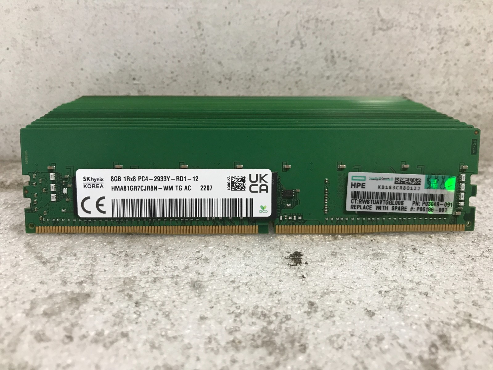 Lot of 15 SK hynix / 8GB PC4 DDR4 Server RAM / Mixed Speeds